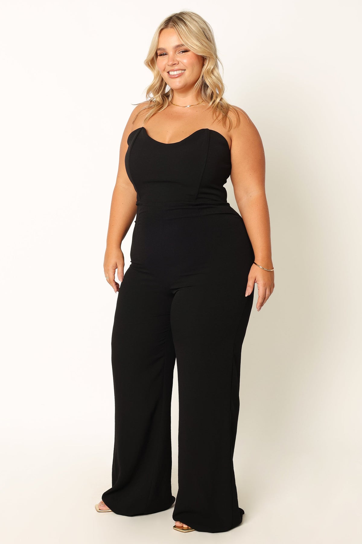 Nyla Sweetheart Jumpsuit in Black – view 8 of 12
