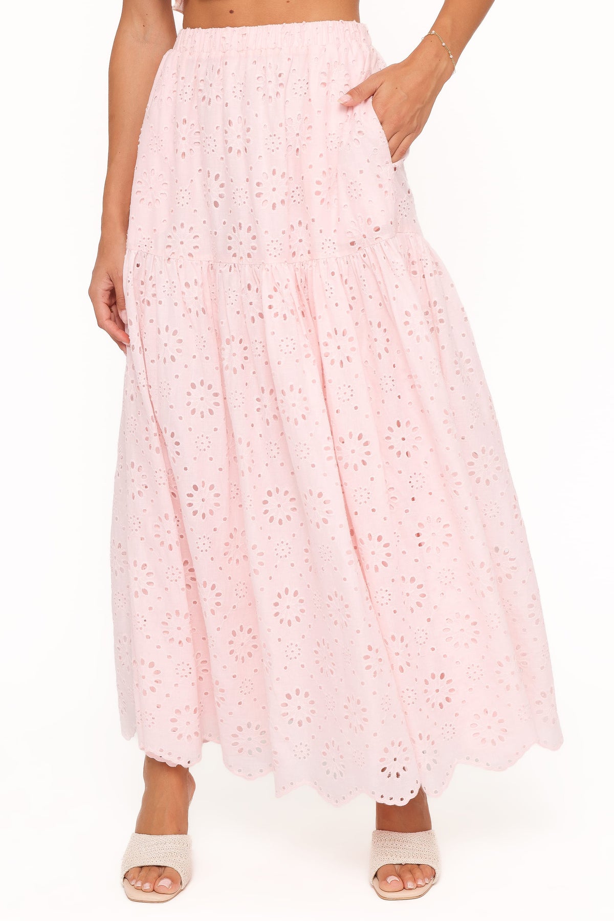 Angelina Skirt Set in Pink Broiderie – view 7 of 9
