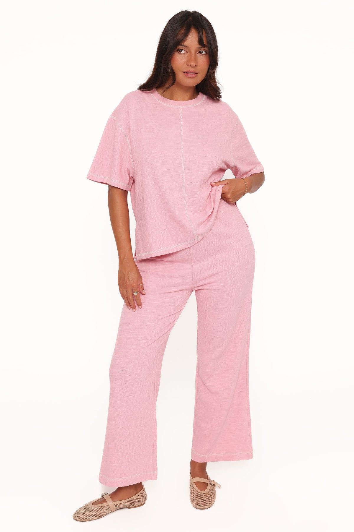 Angler Knit Set in Pink – view 2 of 10
