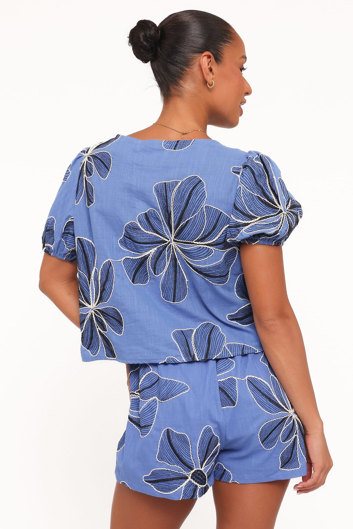 Asta Short Set in Blue Floral – view 4 of 7