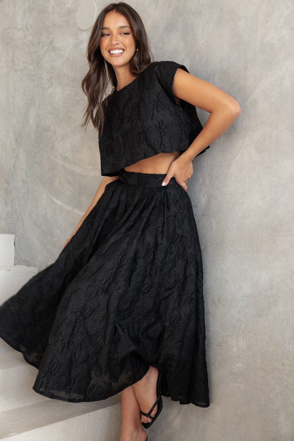 Beckham Two Piece Set in Black – view 1 of 10