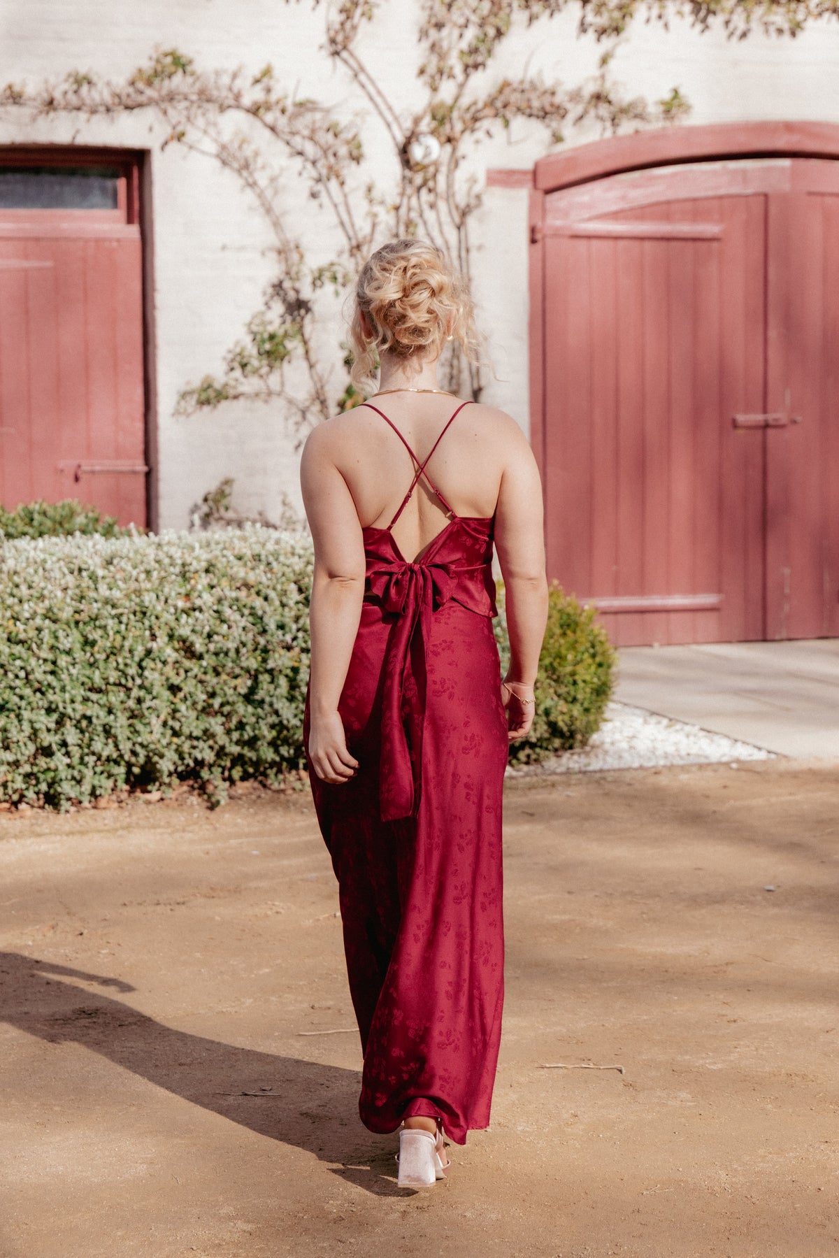 Belle Two Piece Set in Burgundy – view 9 of 9