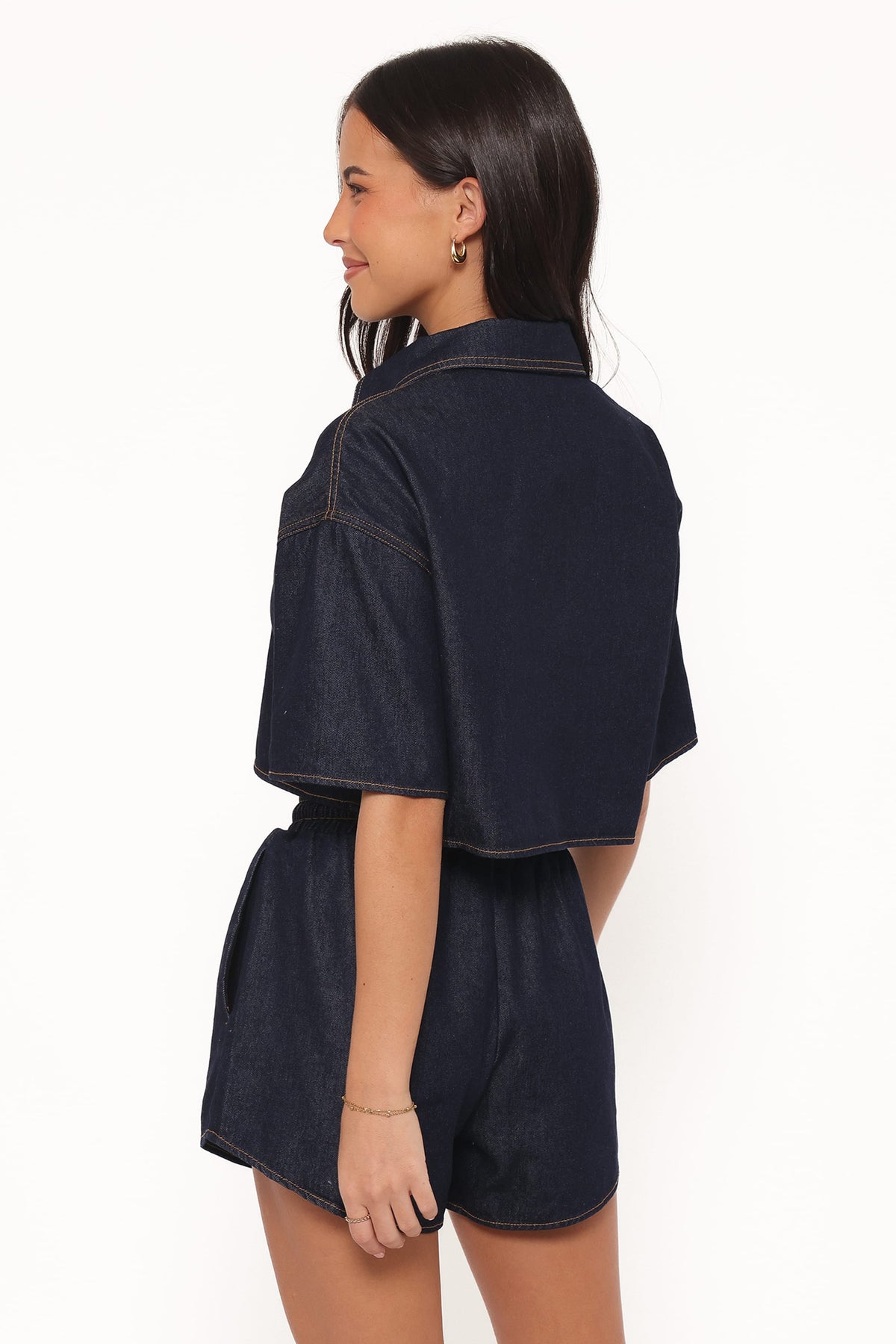 Bels Denim Short Set in Indigo – view 5 of 9