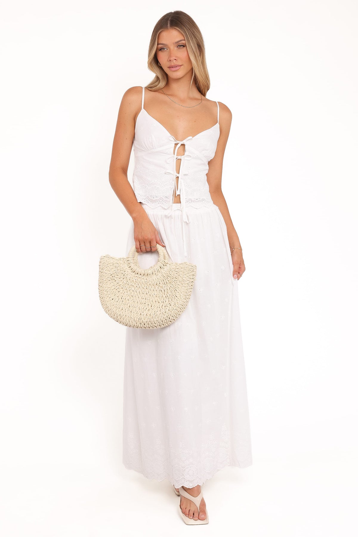 Blaire Skirt Set in White – view 7 of 9