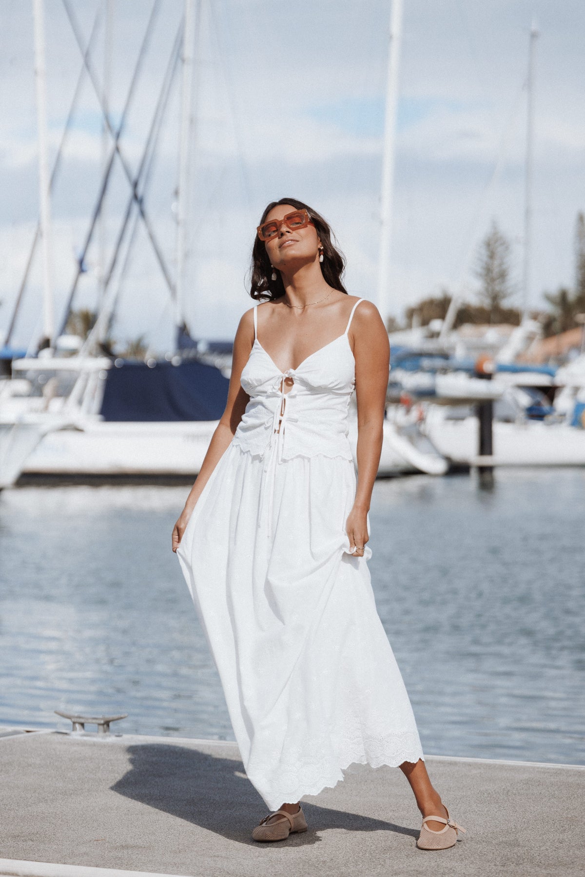 Blaire Skirt Set in White – view 1 of 9