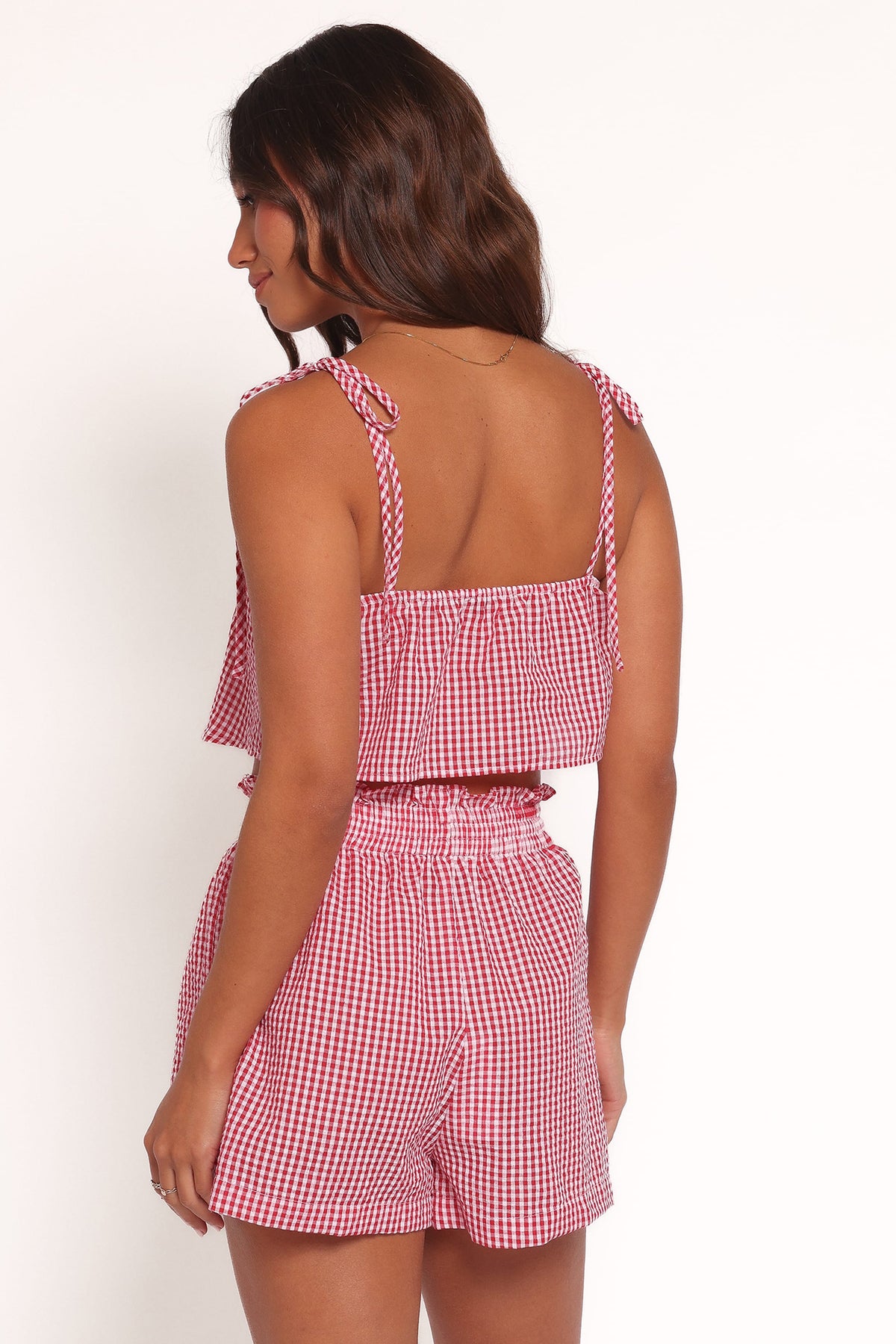 Callum Short Set in Red Gingham – view 6 of 8