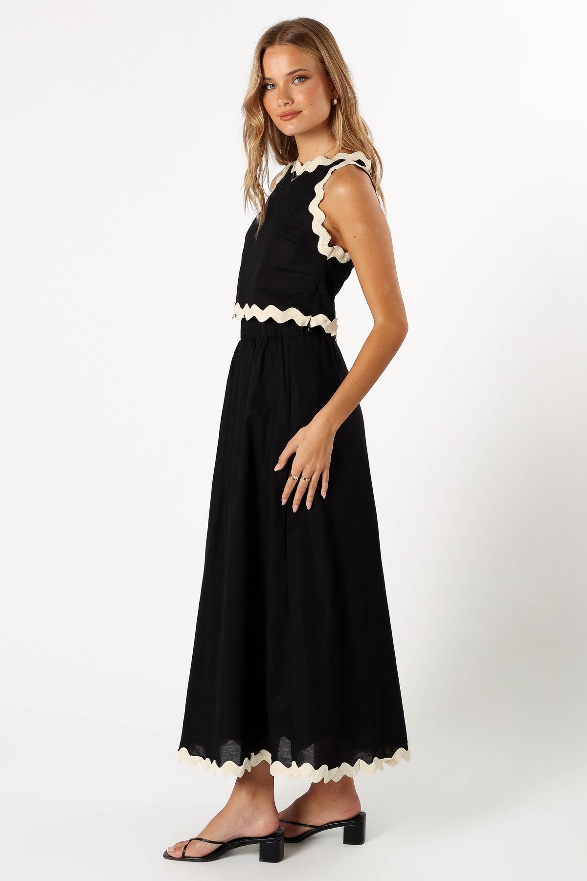 Chrissy Two Piece Set in Black Cream – view 3 of 8