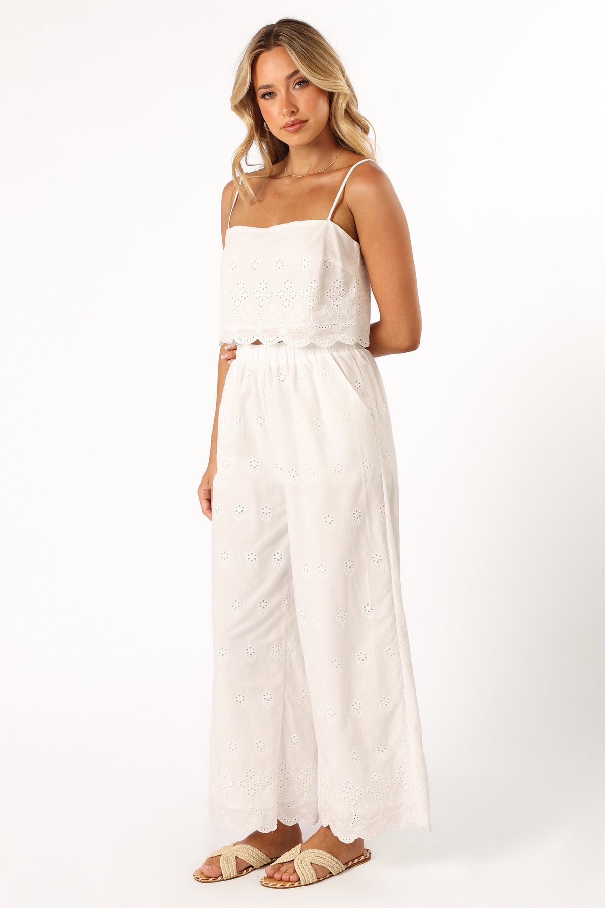 Clementine Pant Set in White – view 3 of 8