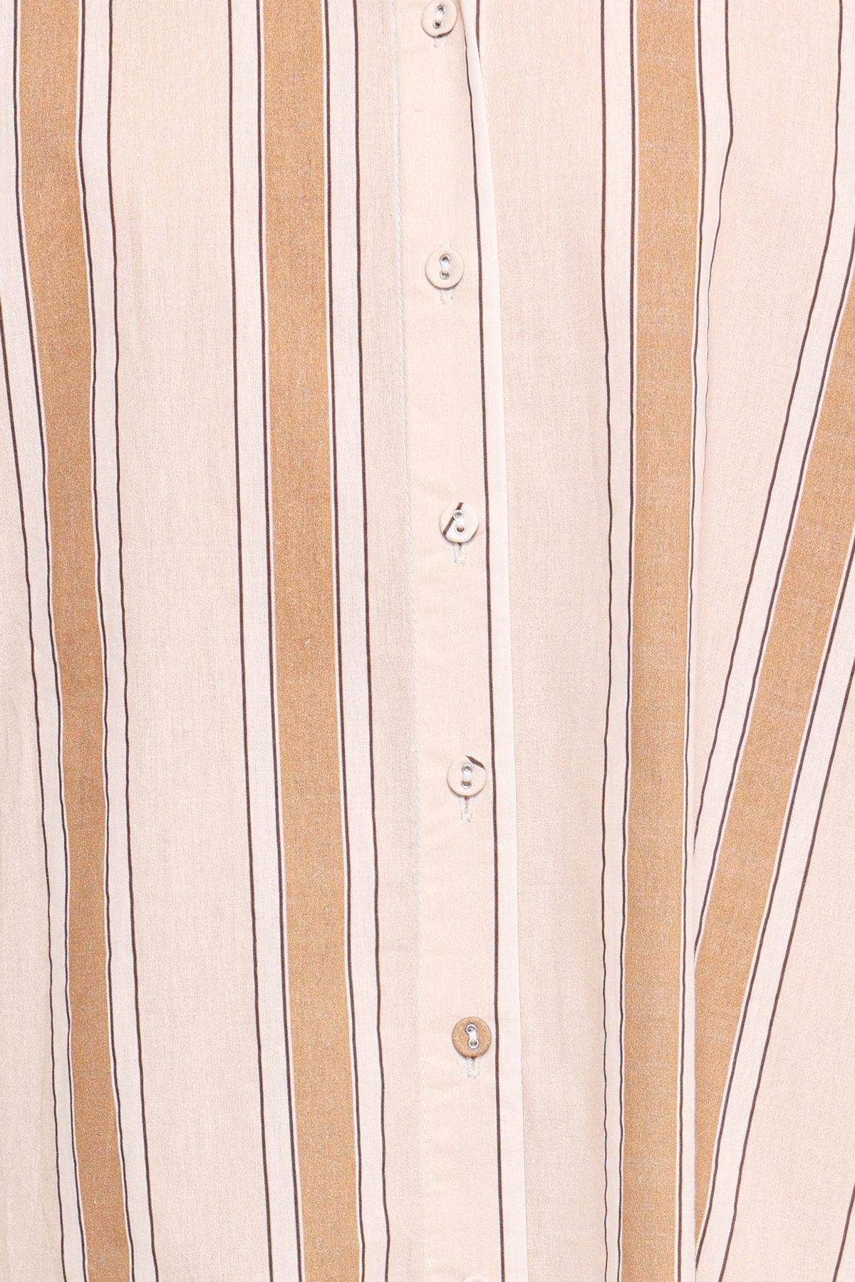 Dean Long Sleeve Short Set in Beige Stripe – view 7 of 7