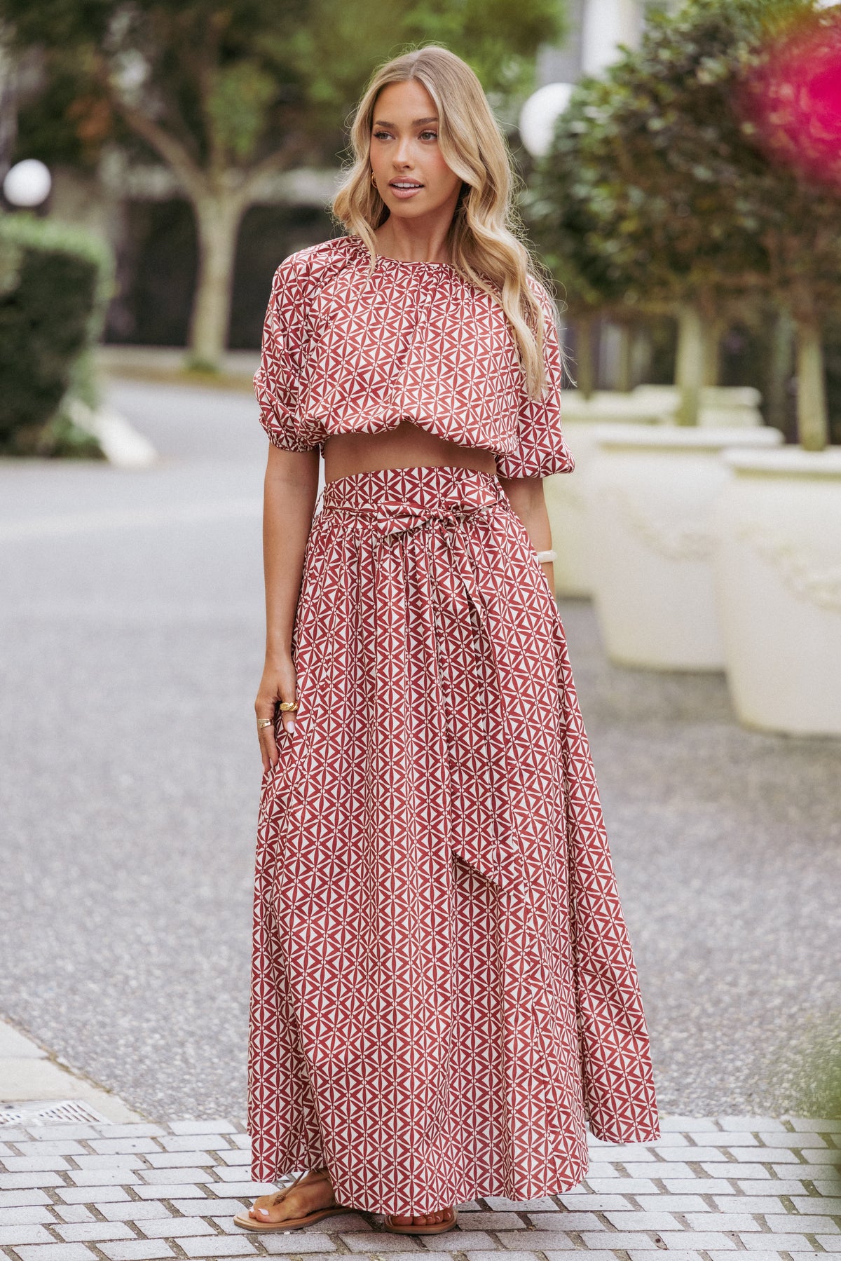 Delilah Set in Geo Print – view 1 of 8