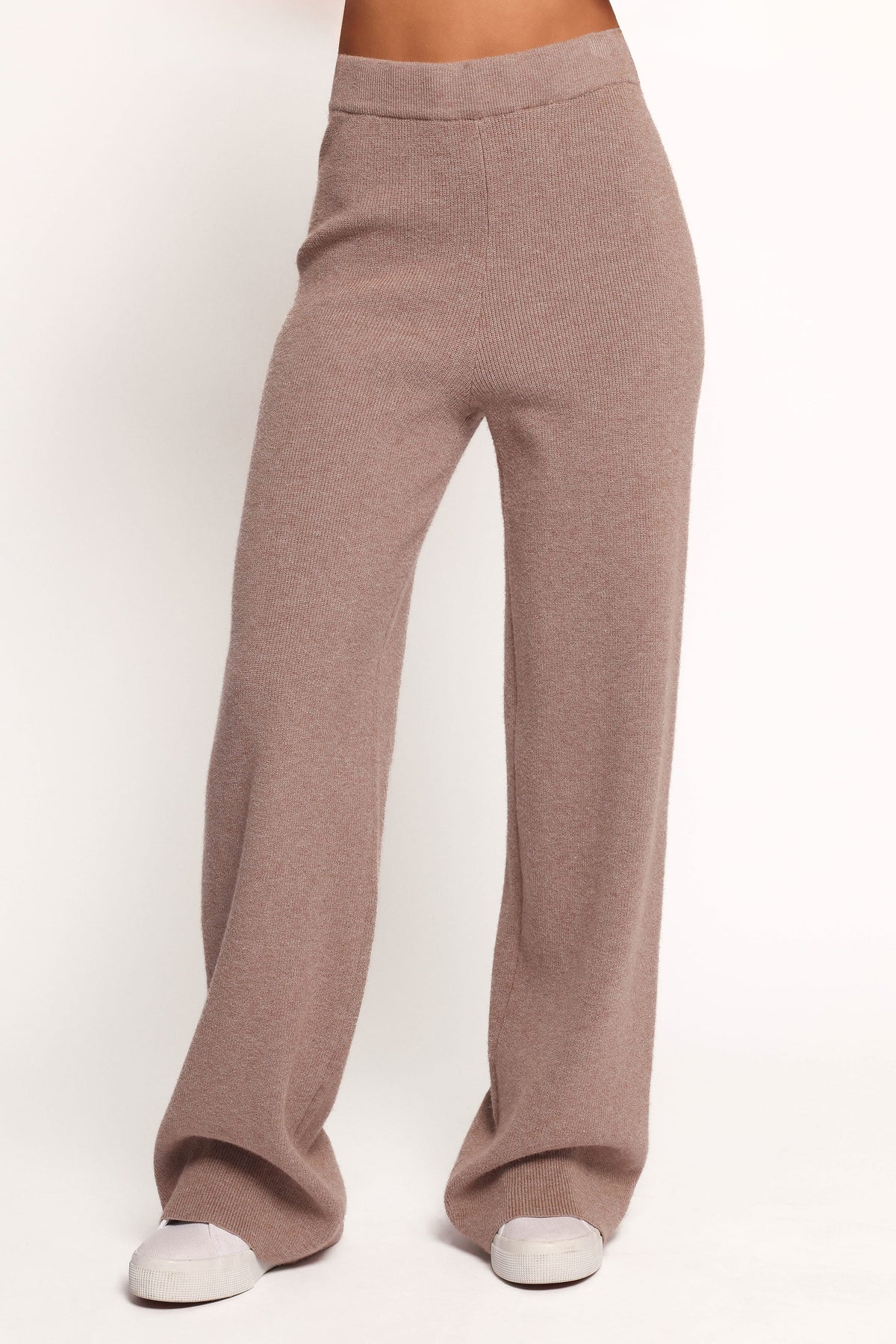 Ellory Knitted Pant Set in Taupe Marle – view 6 of 8