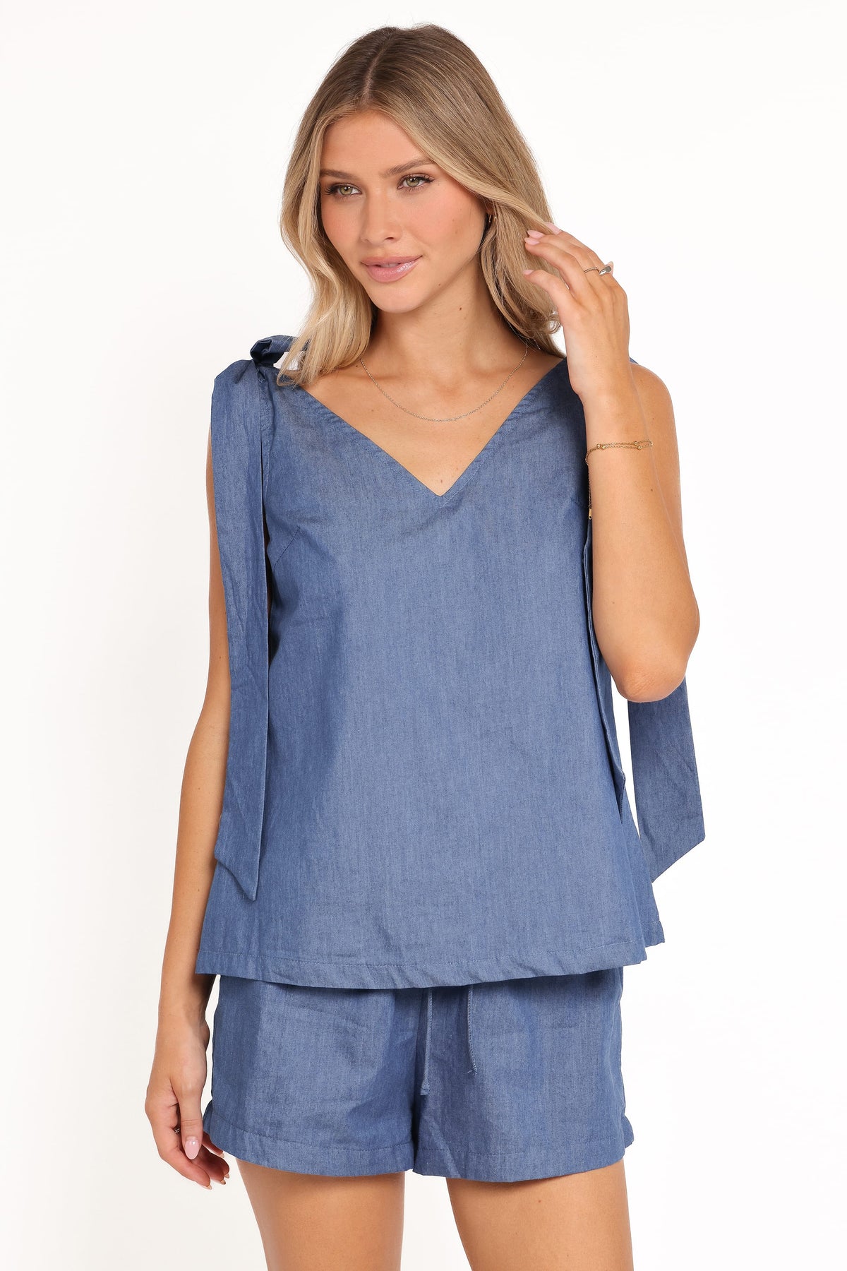 Francis Short Set in Denim – view 2 of 9