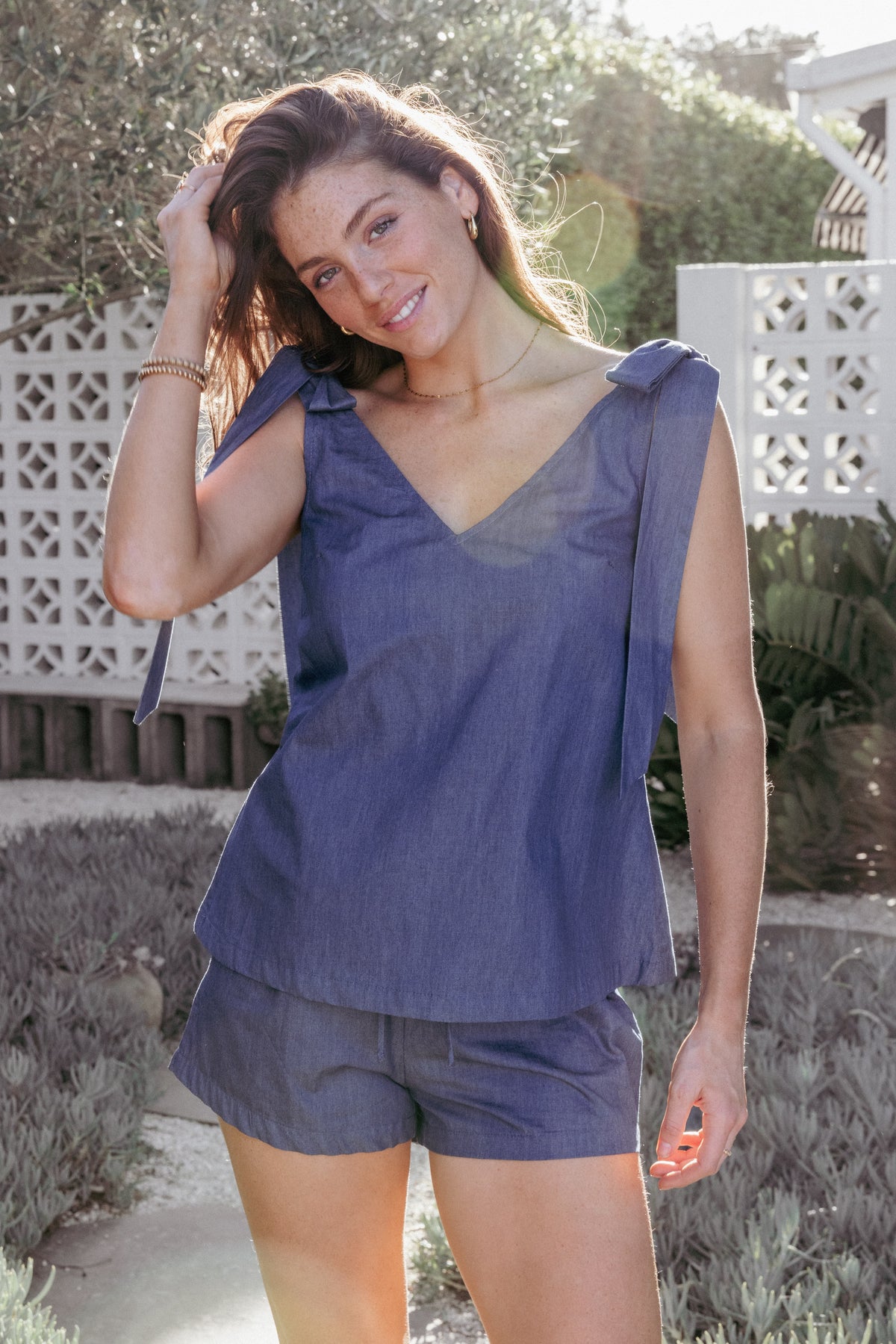Francis Short Set in Denim – view 1 of 9