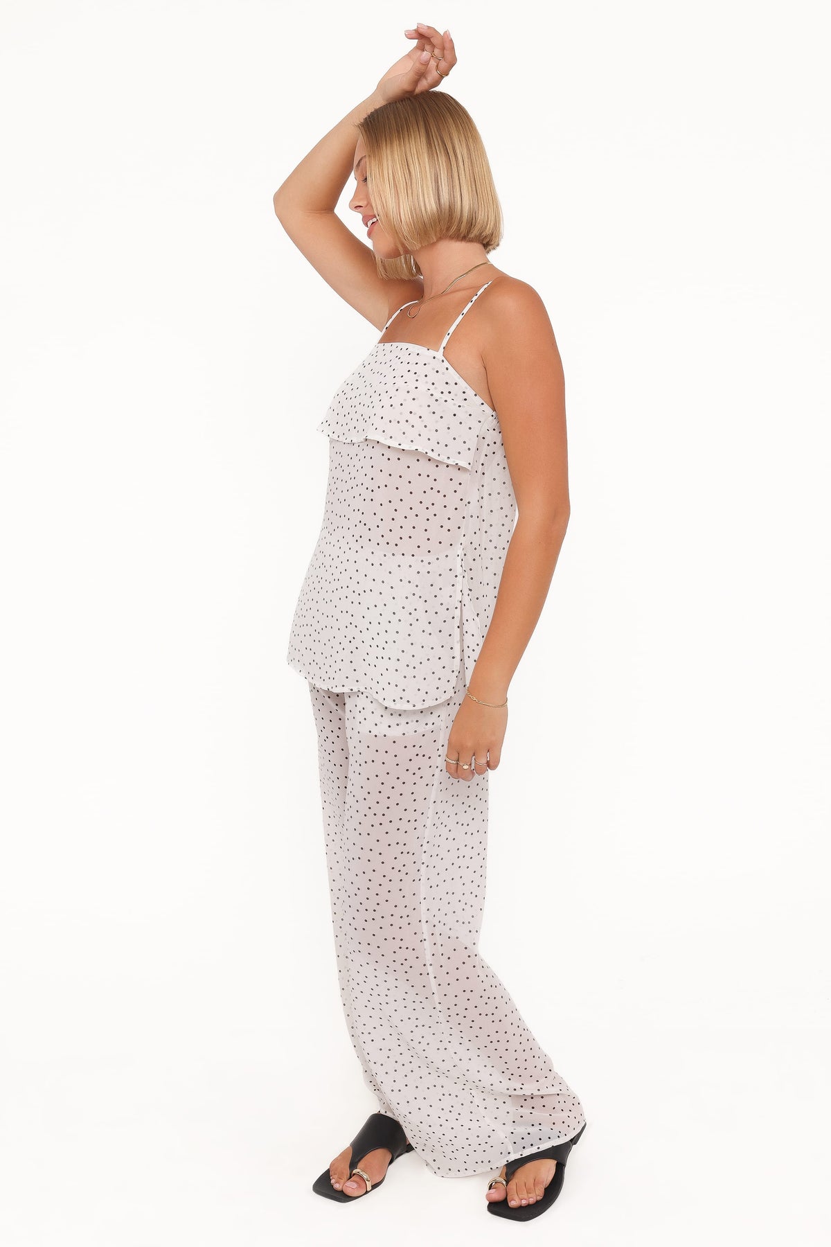Hazel Pant Set in Cream Polka Dot – view 2 of 7