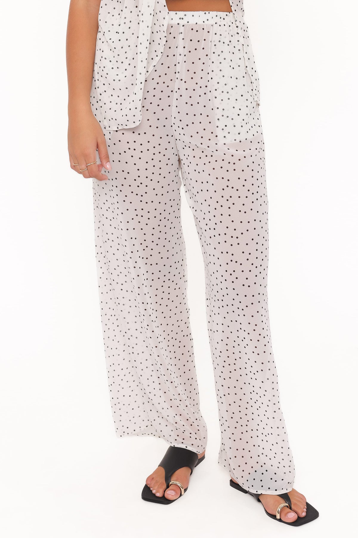 Hazel Pant Set in Cream Polka Dot – view 6 of 7