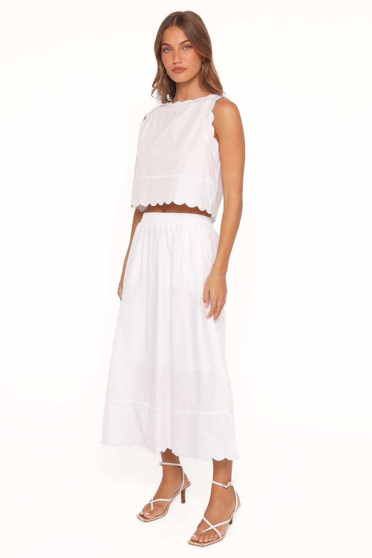 Heather Maxi Skirt Set in White – view 4 of 7