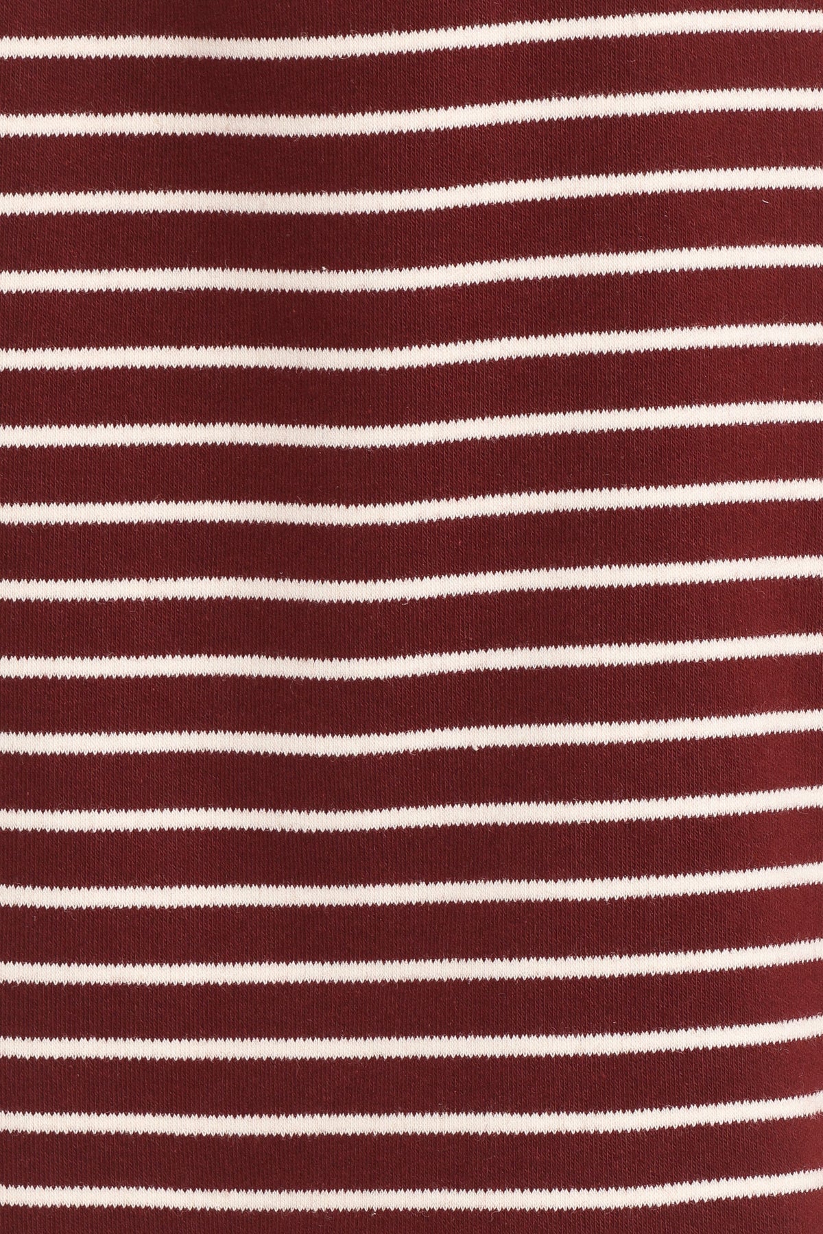 Hellen Stripe Short Set in Burgundy Cream Stripe – view 8 of 9