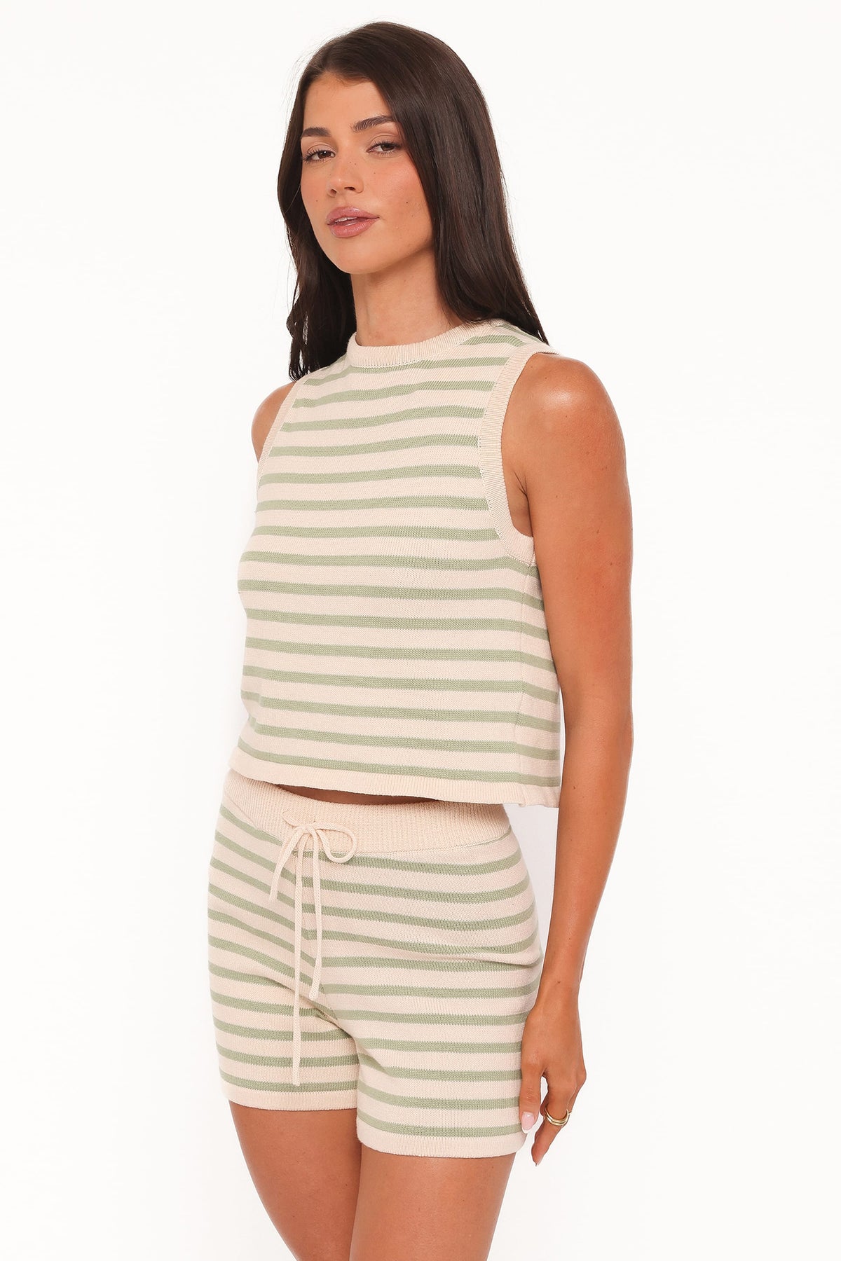 Ilona Knit Set in Cream/Sage – view 3 of 7