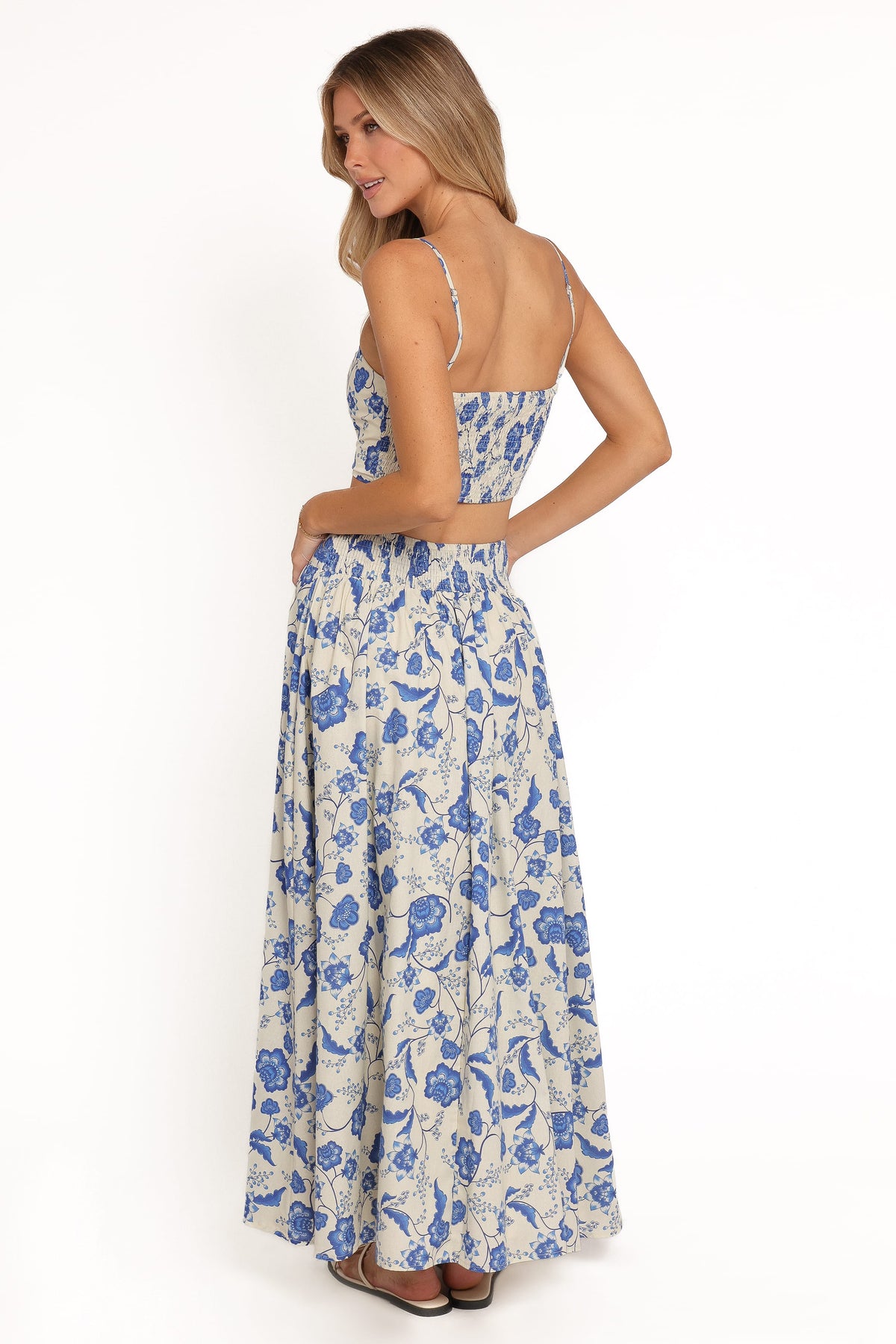 Kristy Maxi Skirt Set in Cream Floral – view 6 of 8