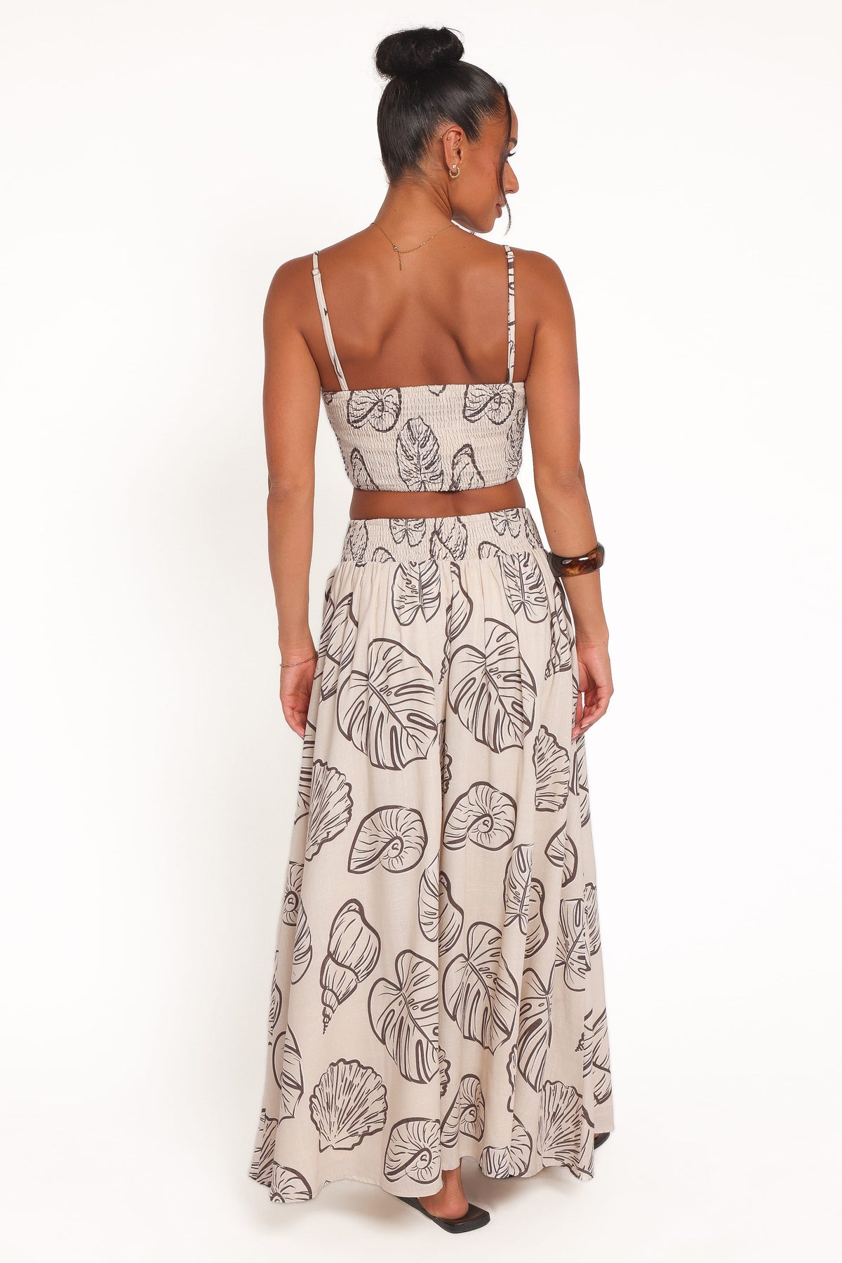 Kristy Maxi Skirt Set in Cream Shells – view 5 of 8