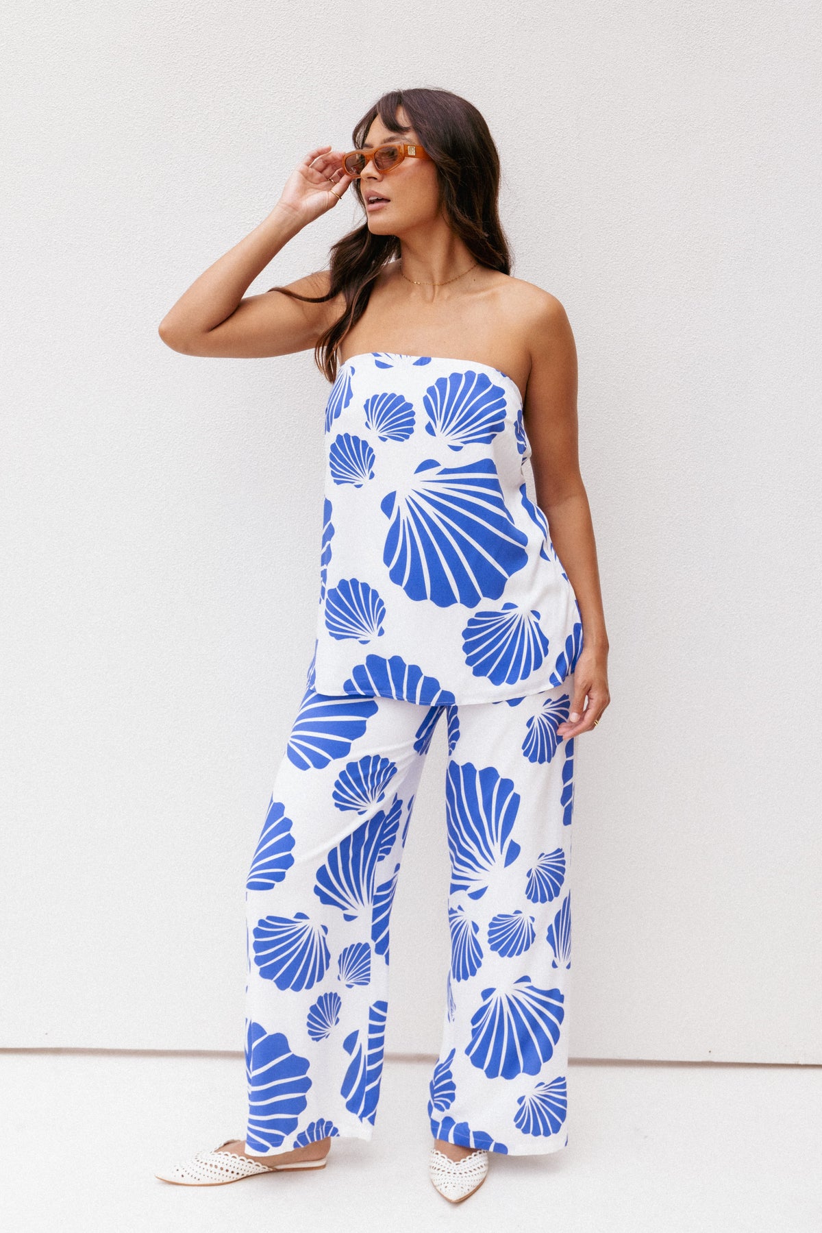 Kristy Pant Set in Blue Shell – view 9 of 9