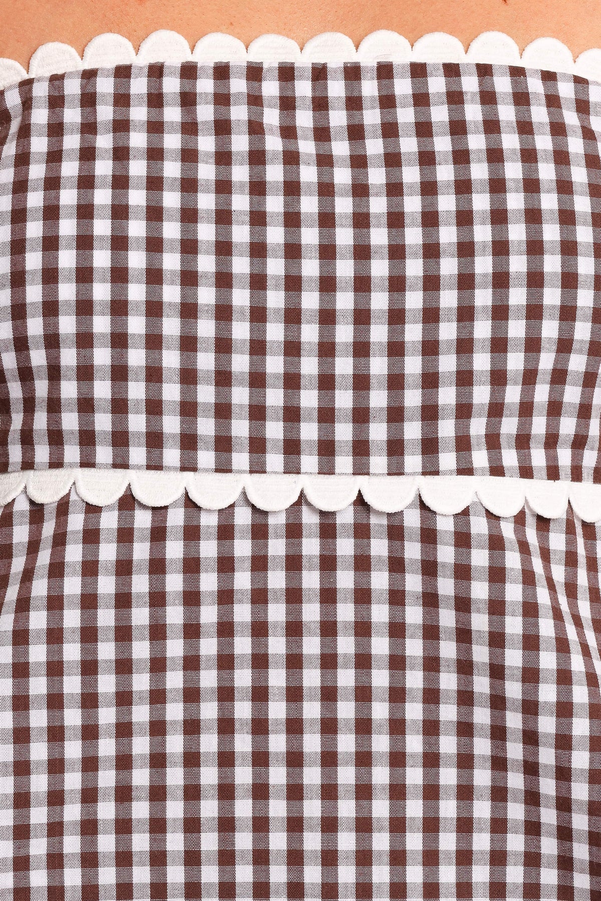 Kyle Two Piece Set in Chocolate Gingham – view 9 of 10