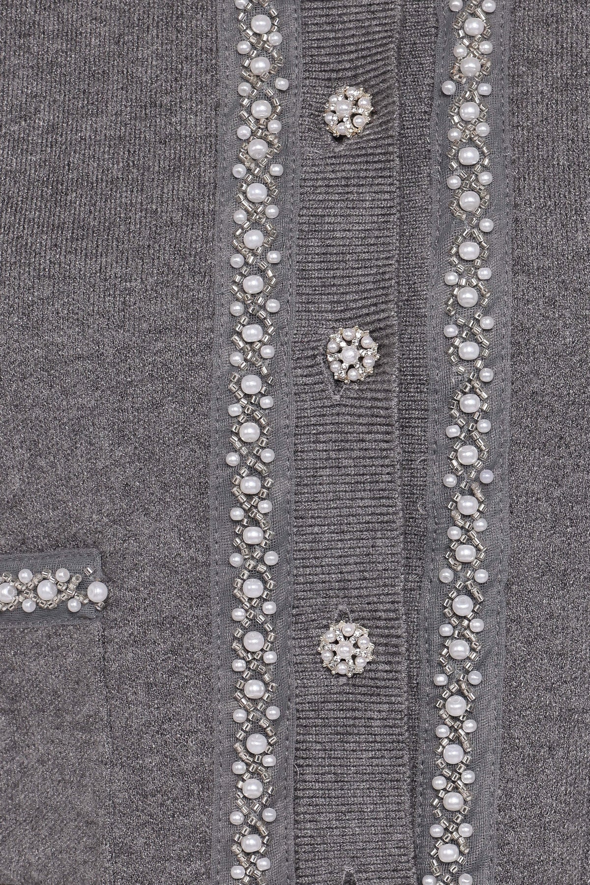 Lumi Pleated Skirt Sweater Set in Grey – view 7 of 7