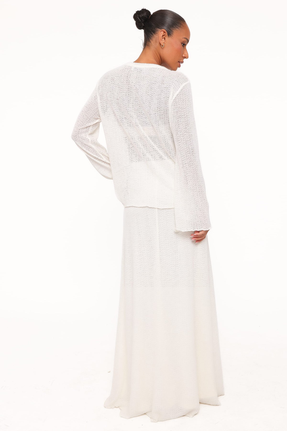 Lune Knit Skirt Set in Cream – view 4 of 6