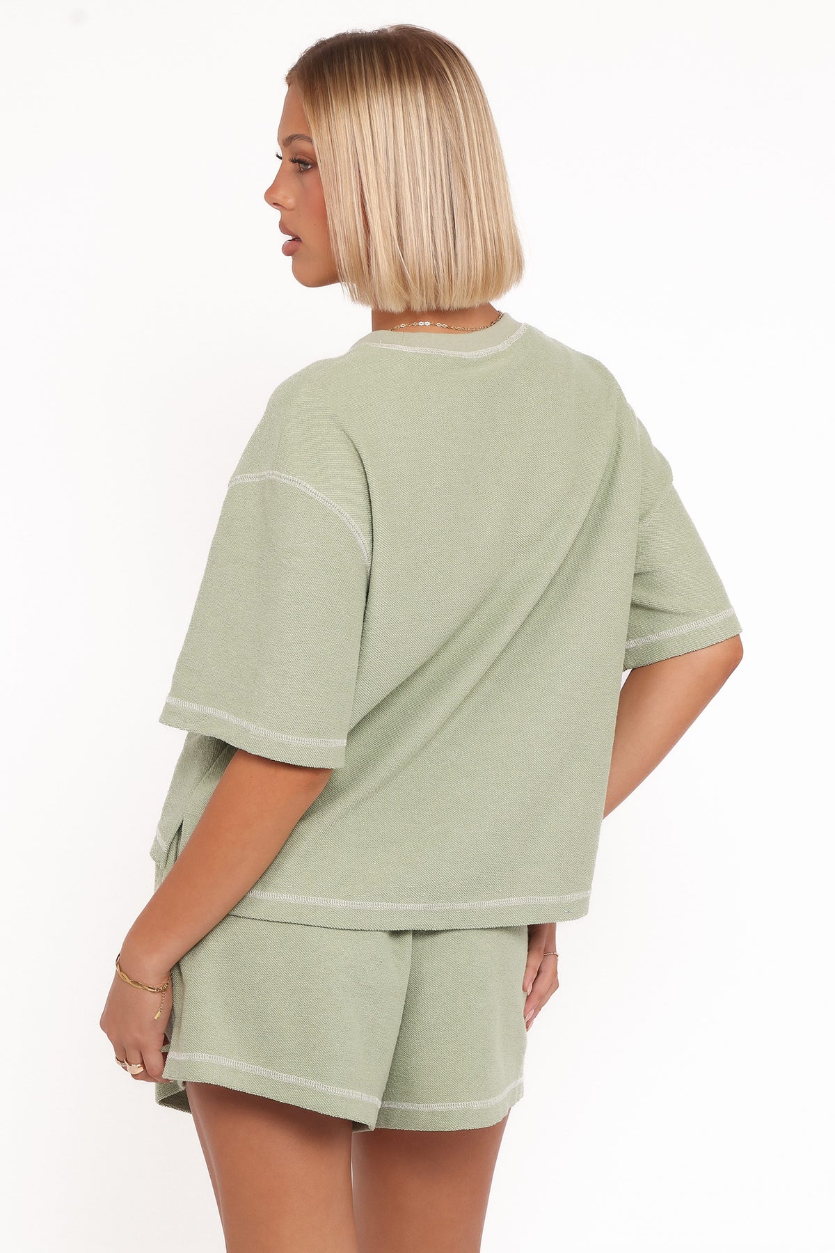 Melody Knit Short Set in Matcha – view 5 of 9