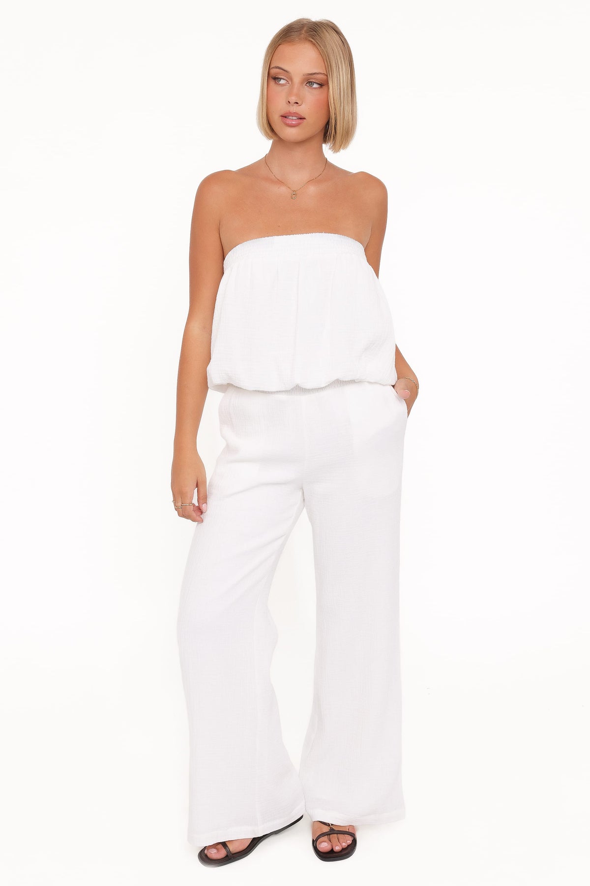 Olivia Pant Set in White – view 1 of 6