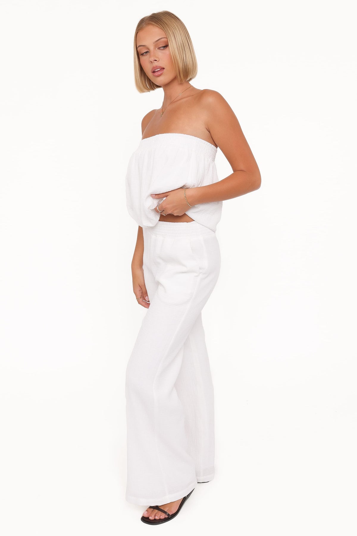 Olivia Pant Set in White – view 3 of 6
