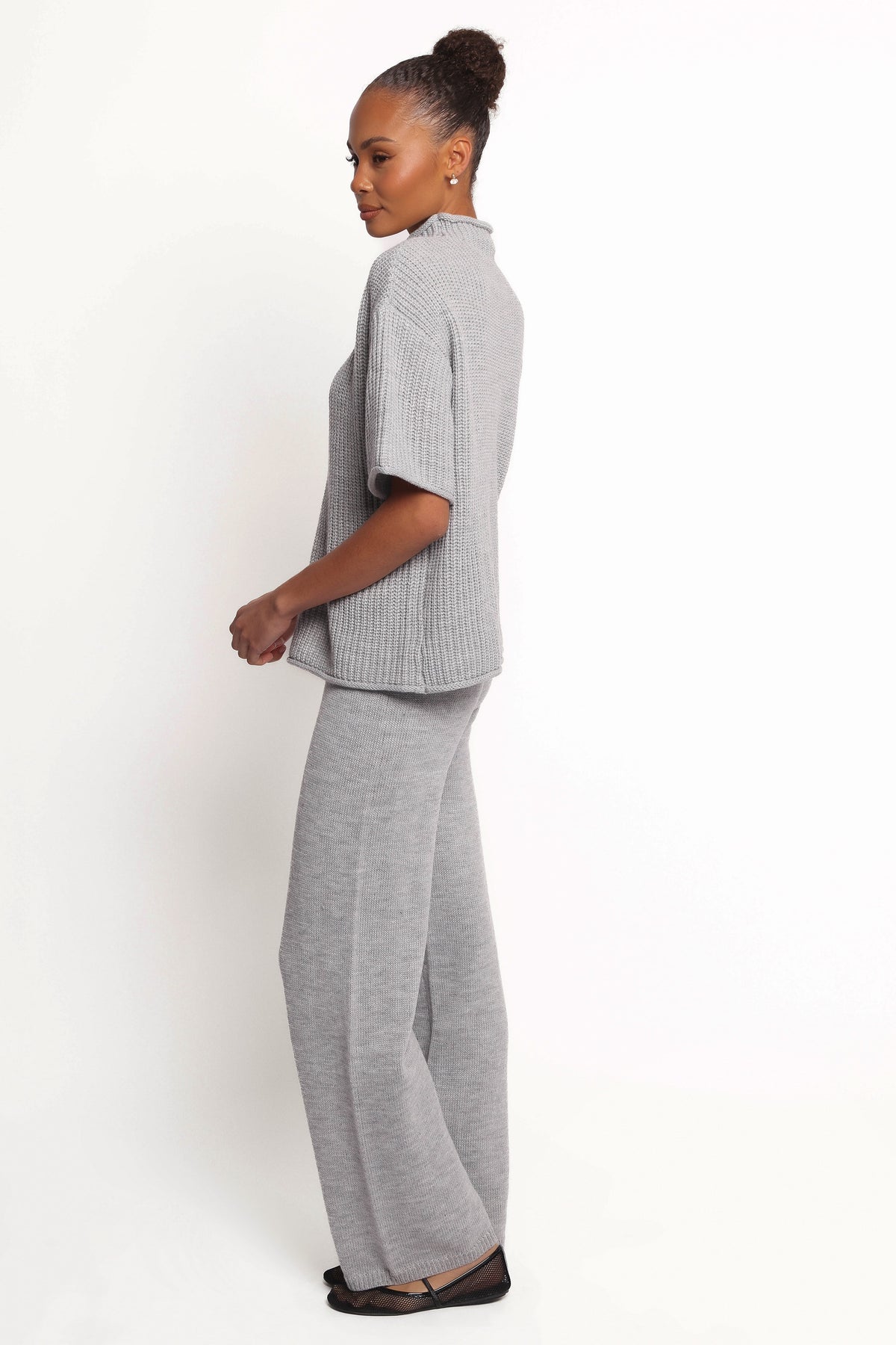 Remii Knit Pant Set in Grey – view 3 of 7