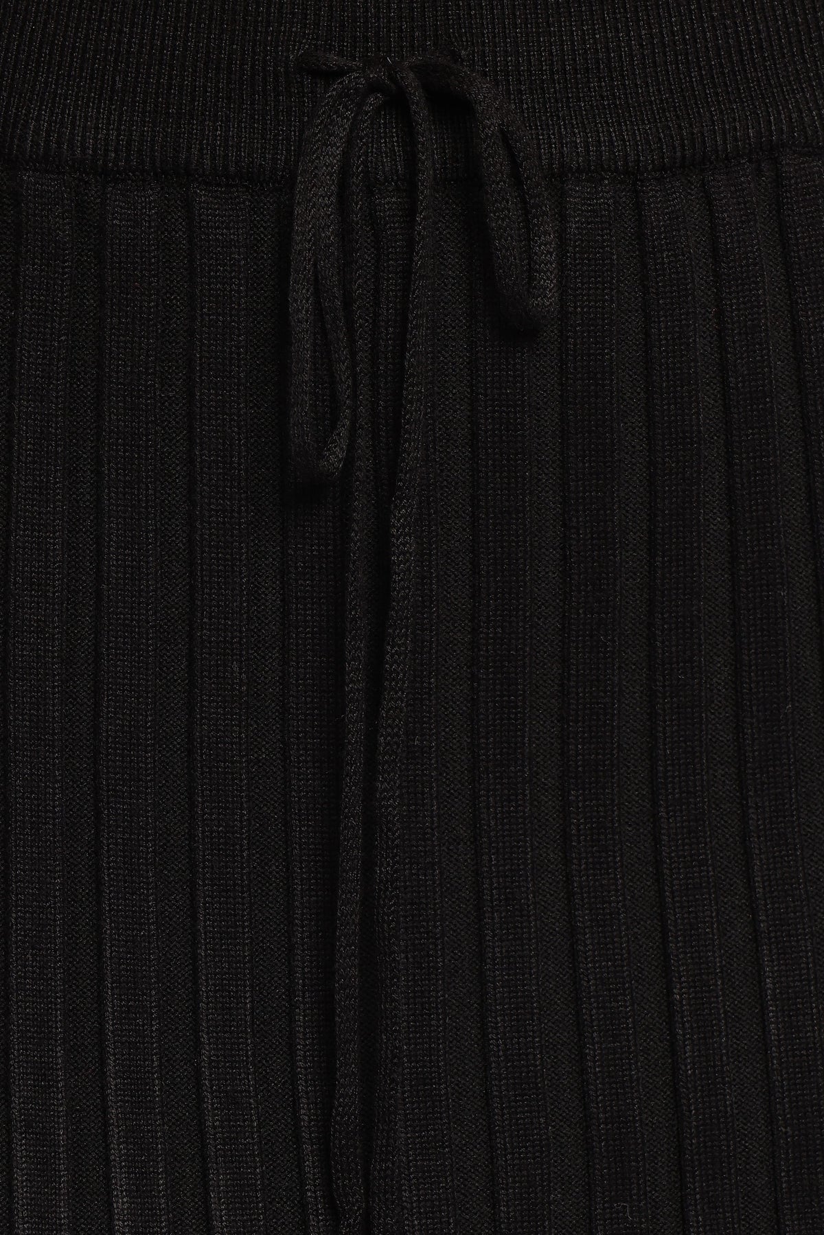 Richelle Ribbed Knit Skirt Set in Black – view 7 of 7
