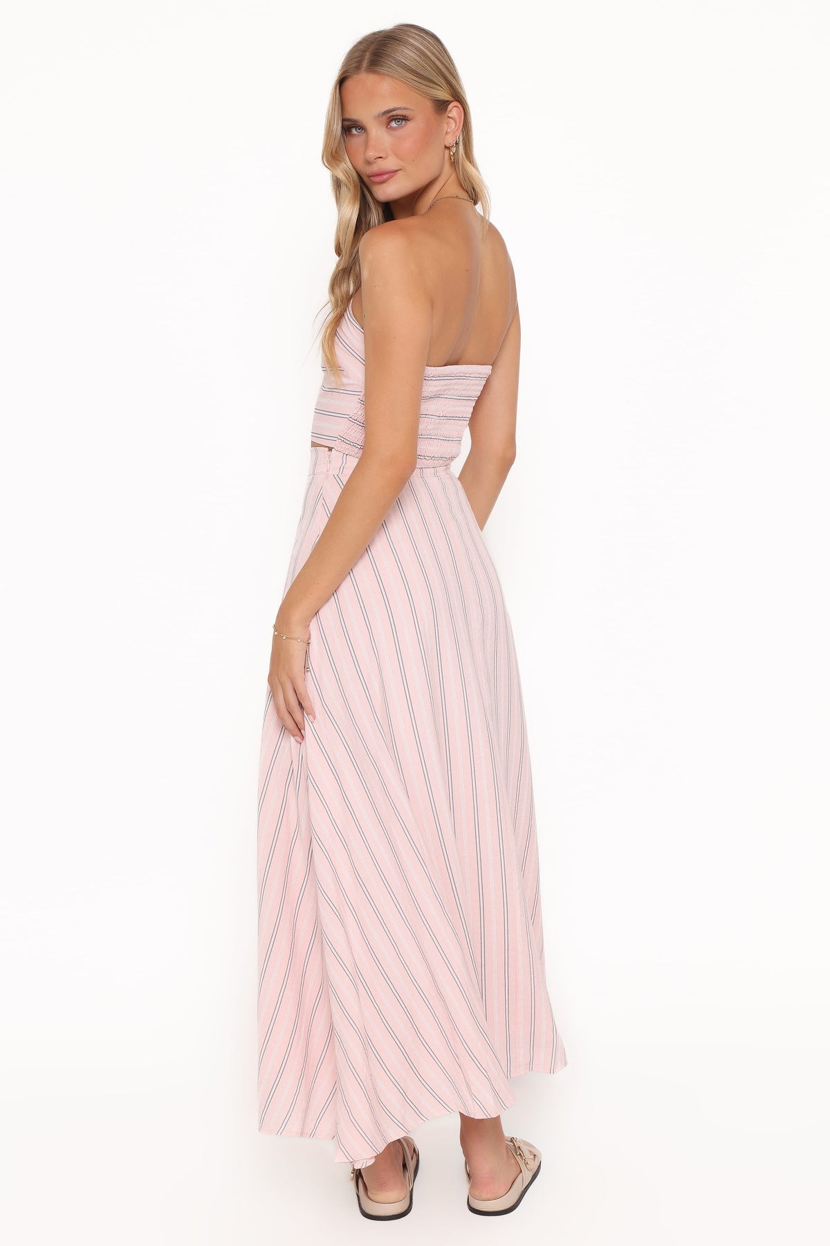 Serafina Two Piece Set in Pink/Blue Stripe – view 5 of 8