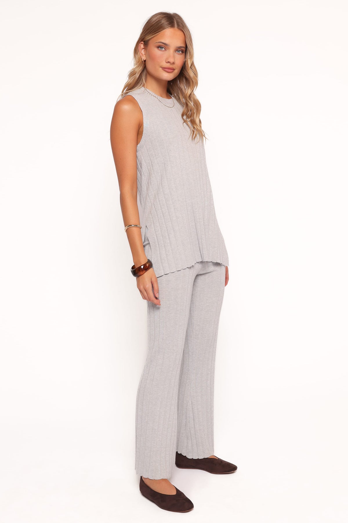 Silvie Knitted Set in Grey – view 3 of 8