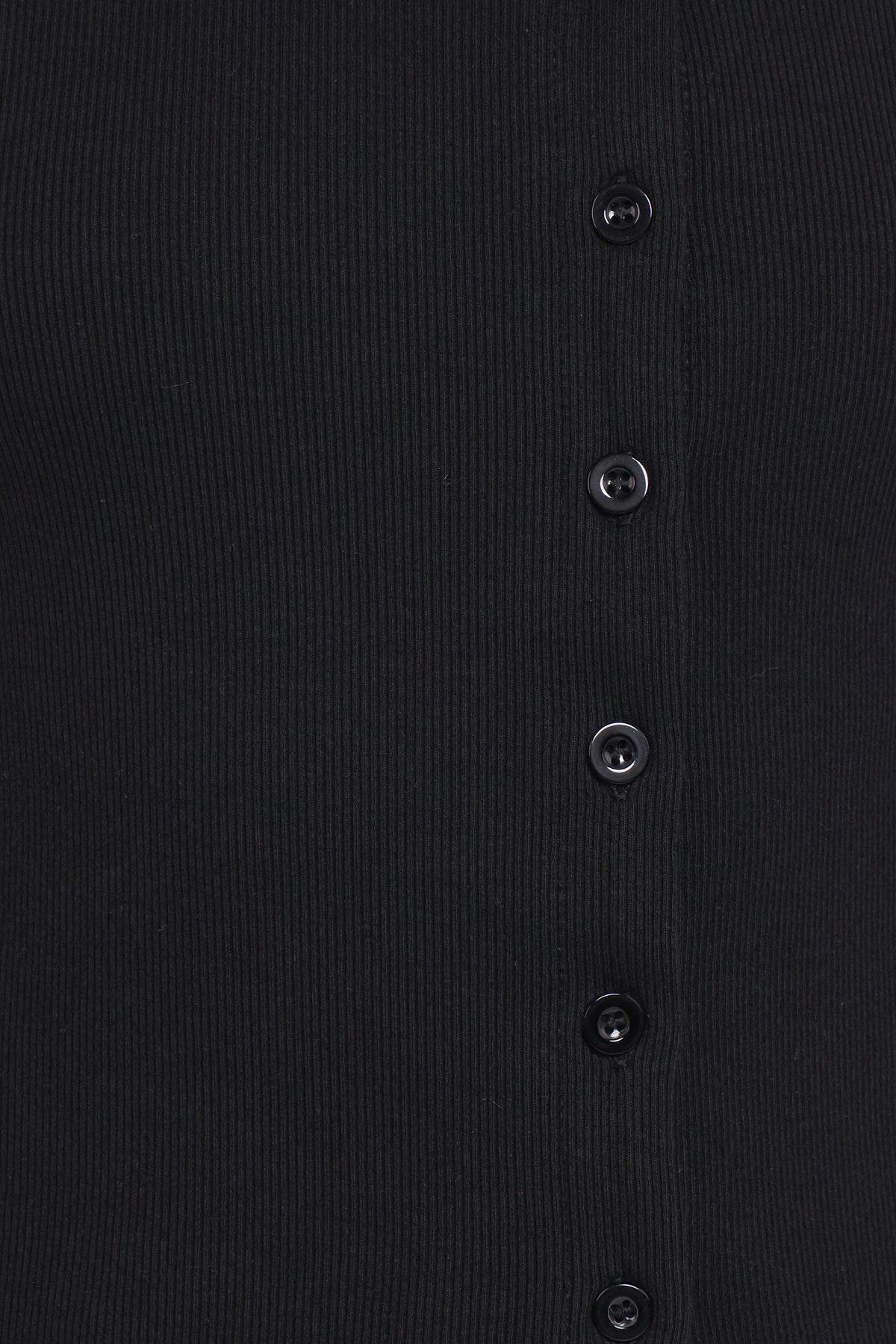 Agatha Asymmetrical Knit Top in Black – view 6 of 6