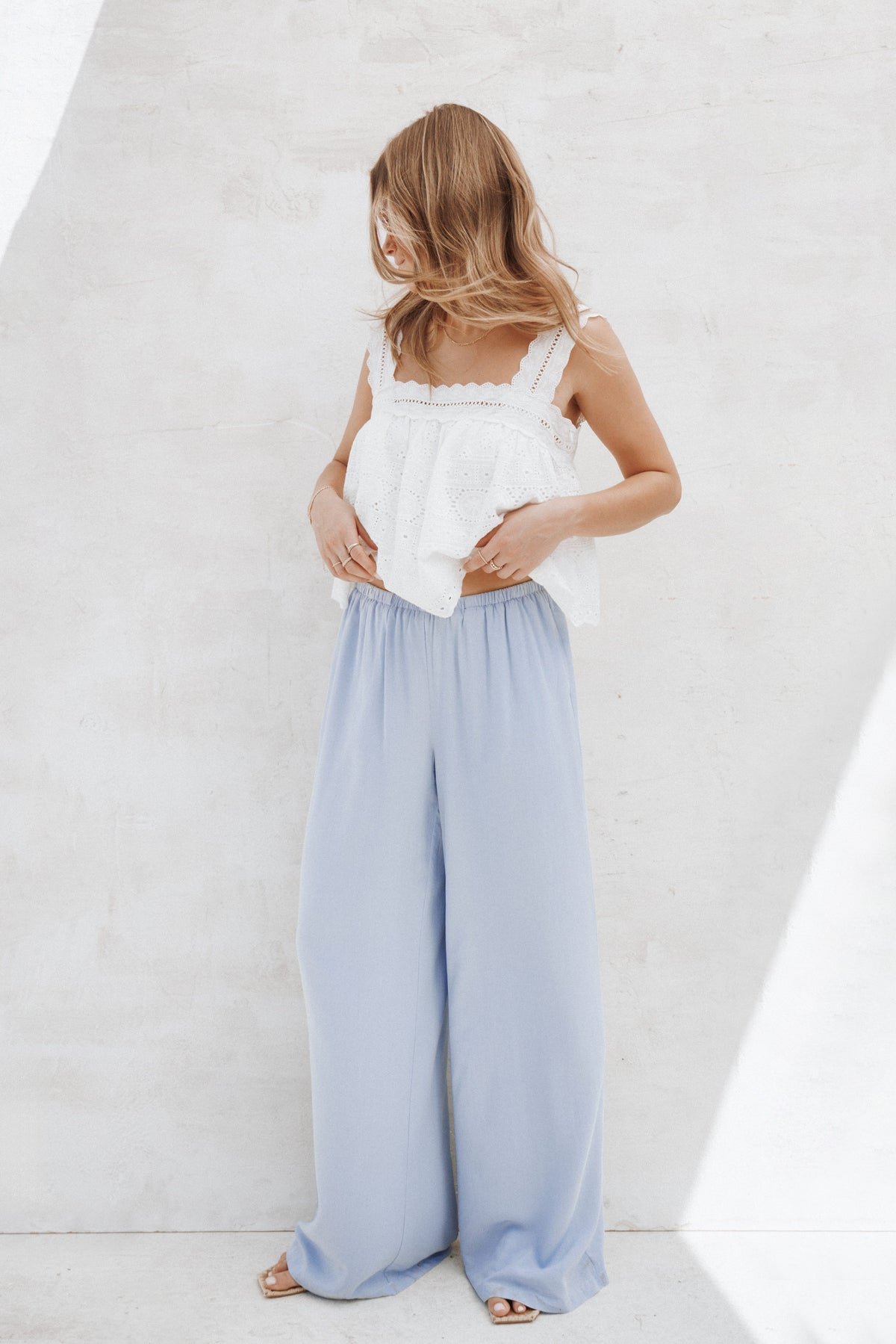 Aideen Eyelet Top in White – view 8 of 8
