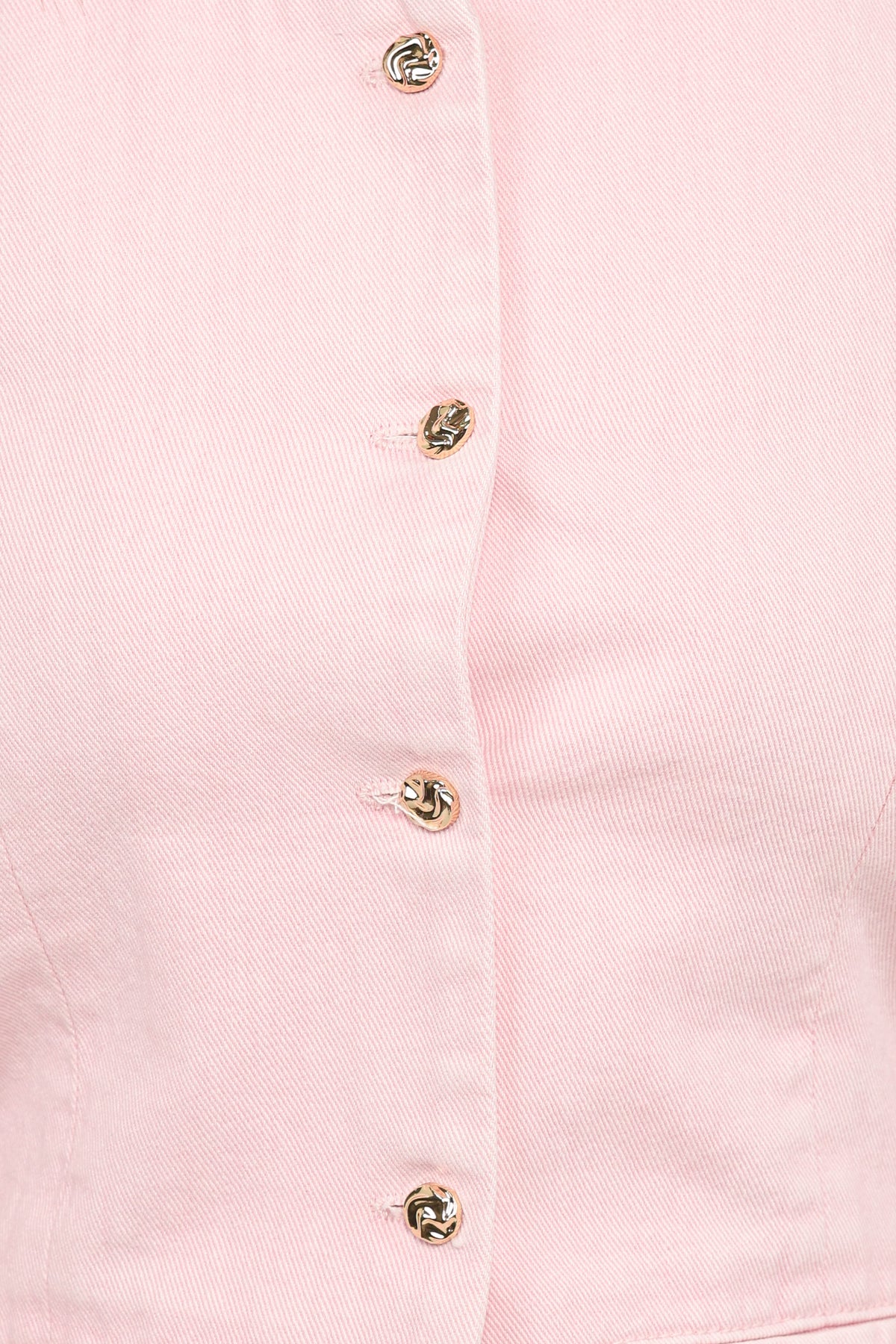 Ailis Denim Vest Top in Dusty Pink – view 8 of 8