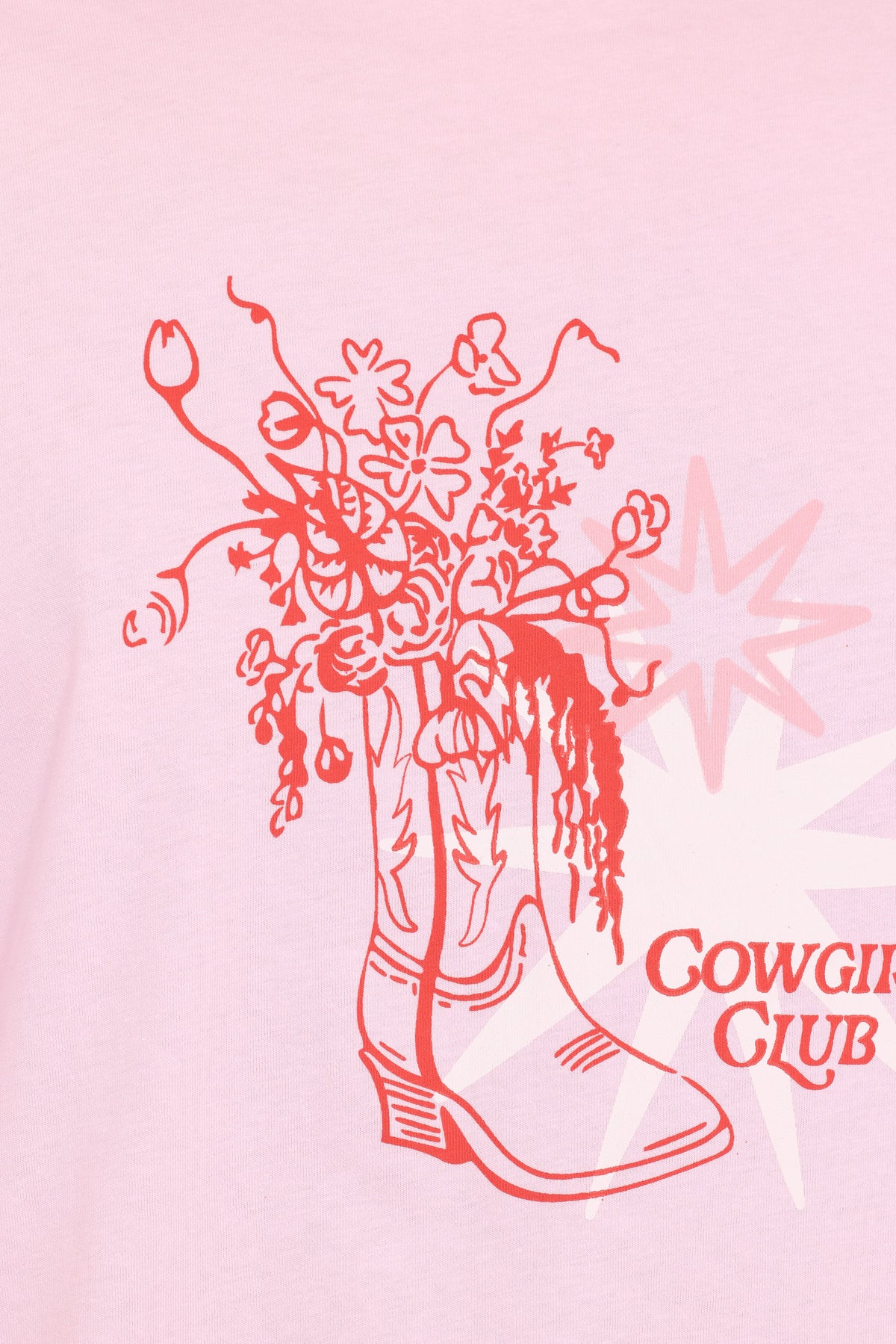 Alanna Cowgirl Club Graphic Tee in Pink – view 7 of 8