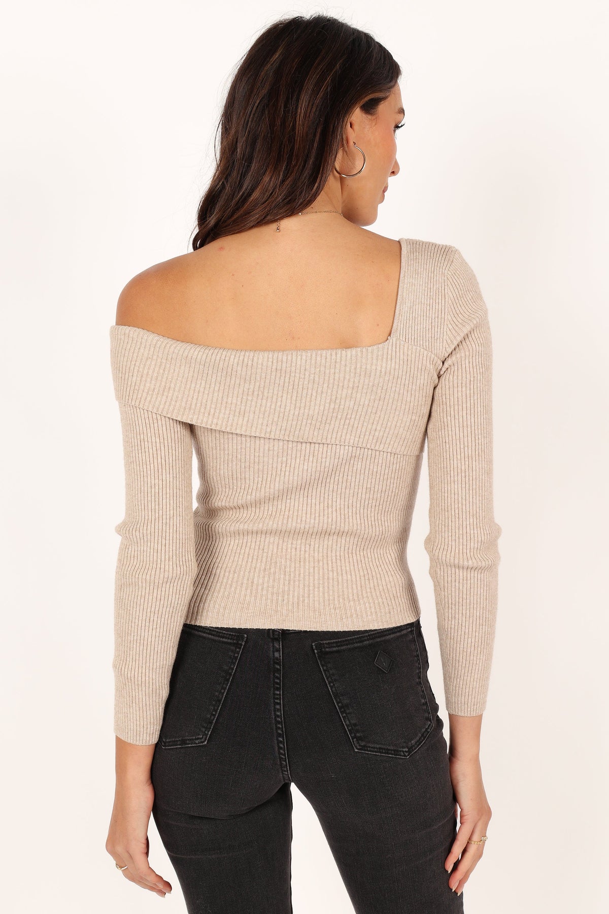Aleena Knit Top in Oatmeal – view 7 of 10