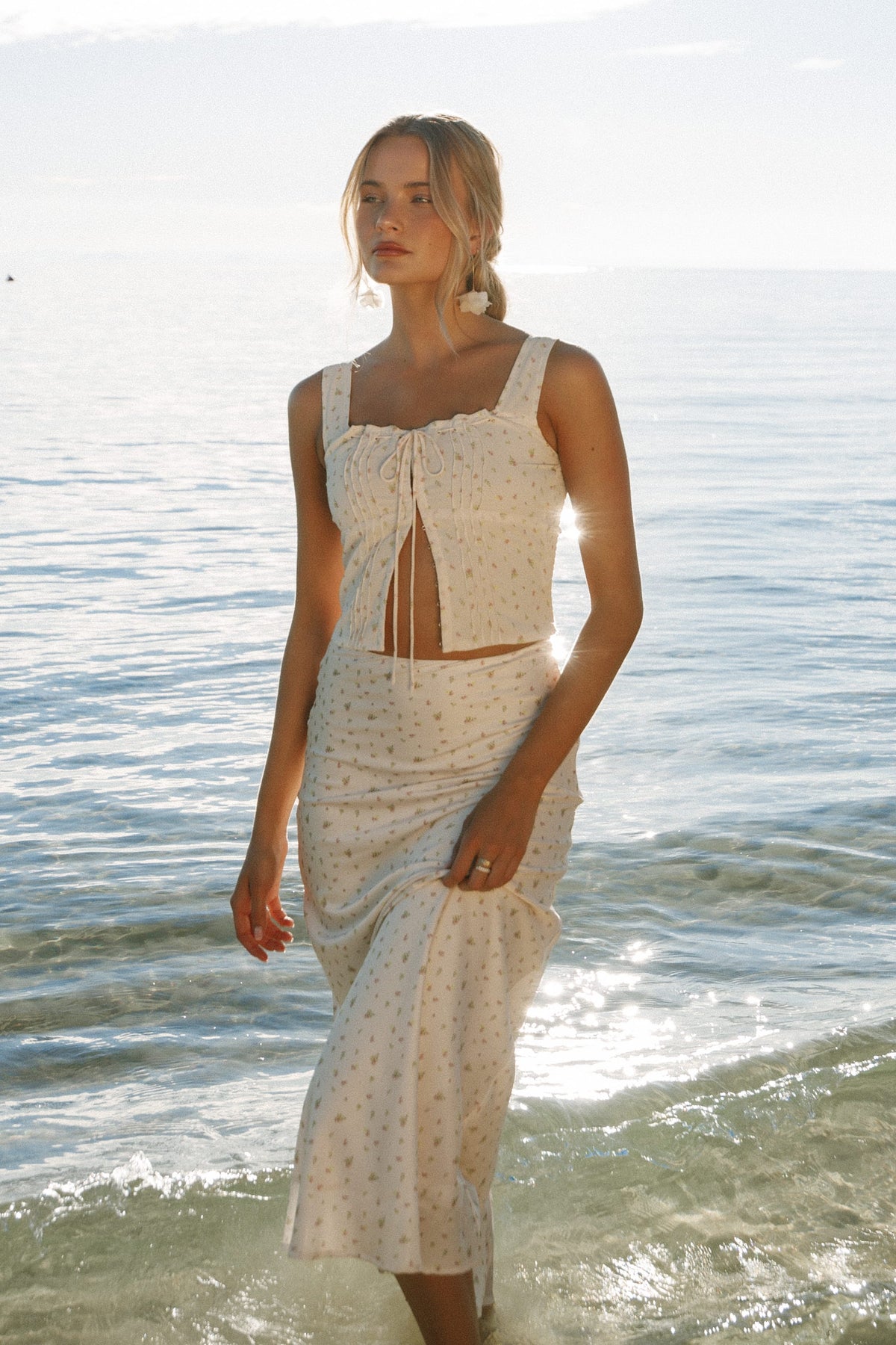 Alice Corset Top in Tiny Blooms – view 2 of 9