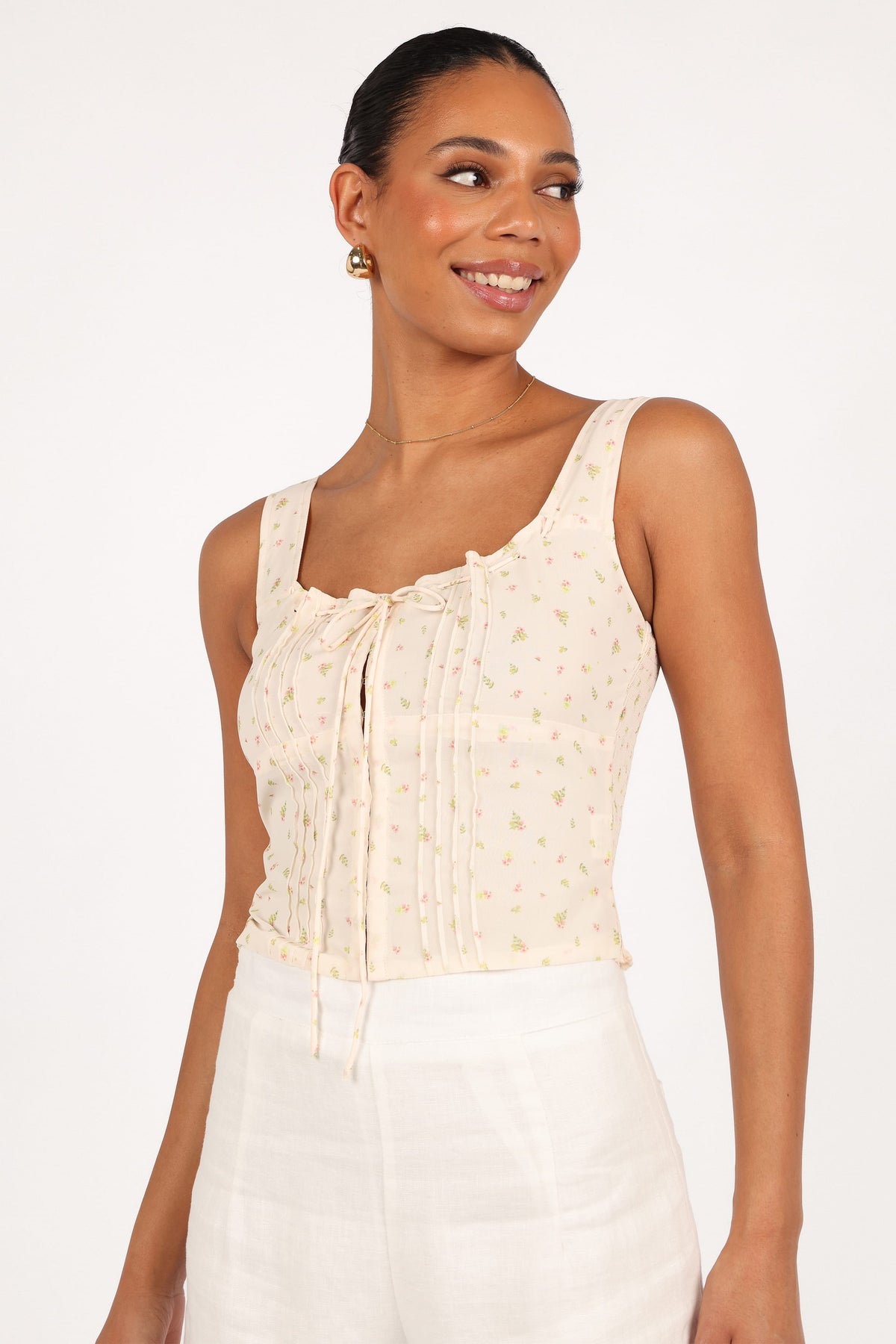 Alice Corset Top in Tiny Blooms – view 3 of 9