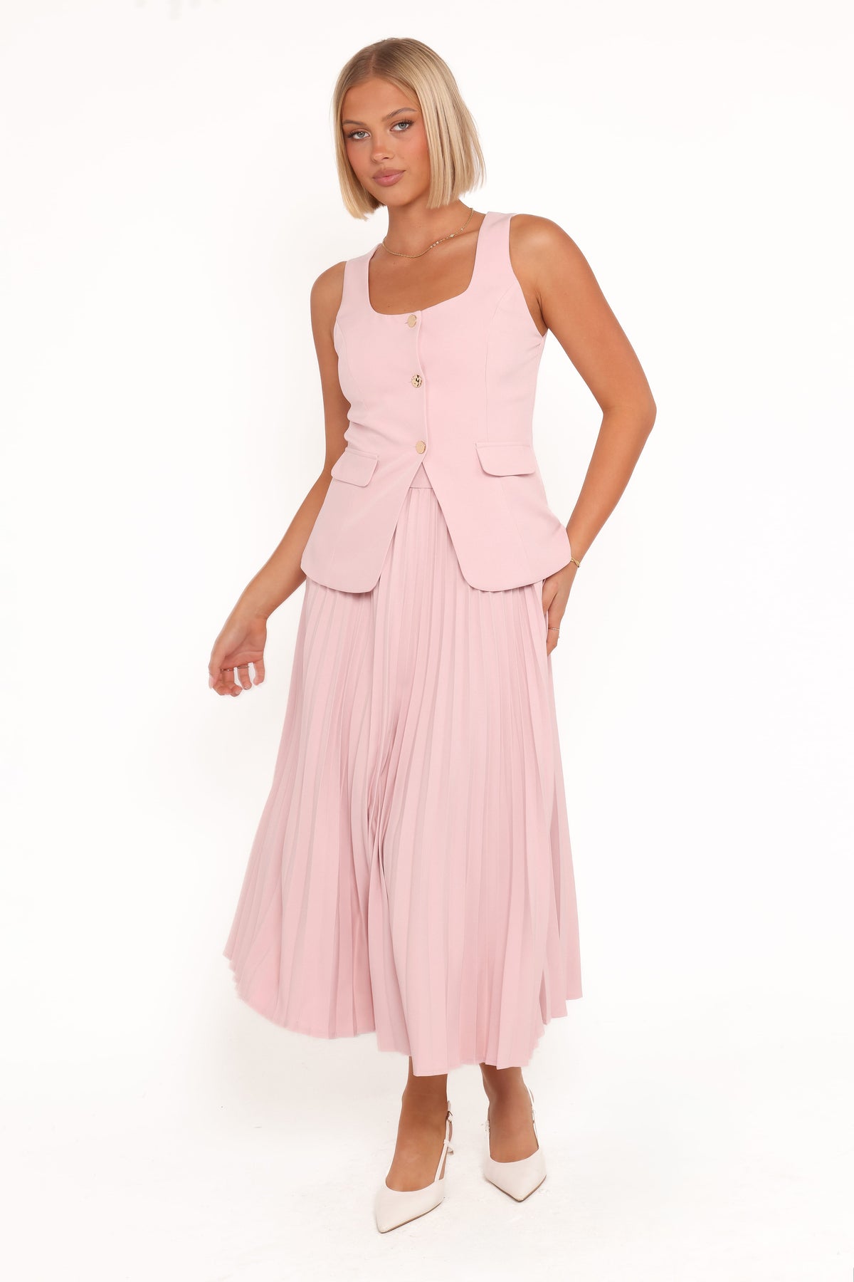 Alyssa Vest in Pink – view 7 of 8