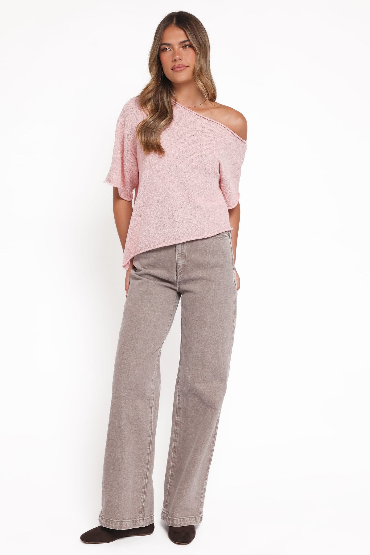 Ardena Boucle Knit Top in Pink – view 6 of 7