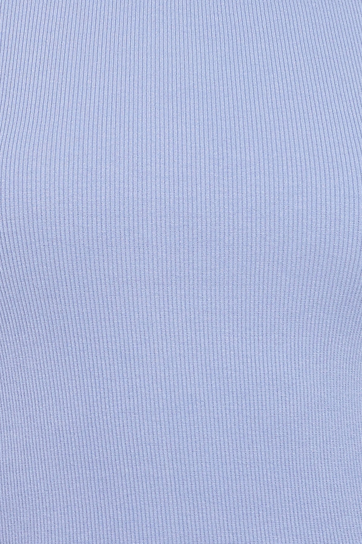Ari Ribbed Tank Top in Cornflower Blue – view 7 of 8