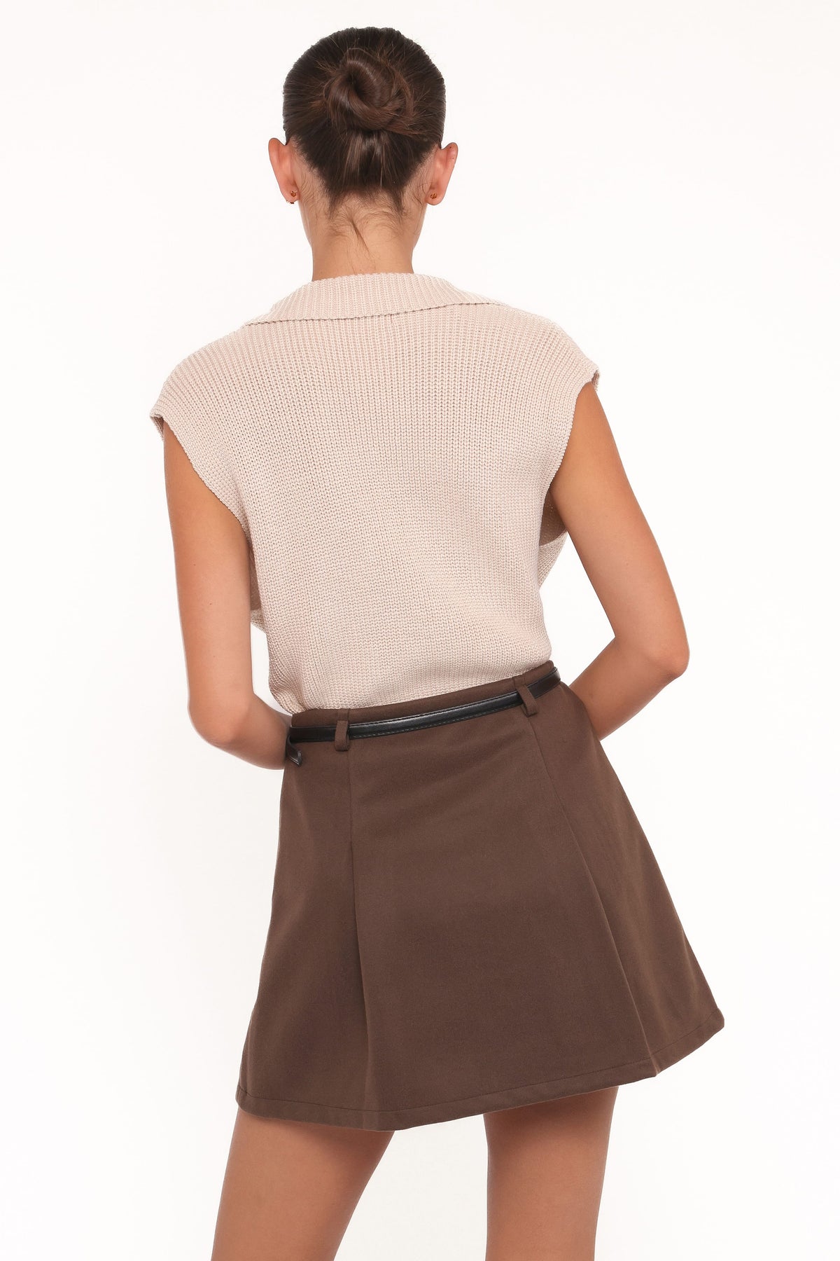 Asha Knitted Top in Beige – view 5 of 7
