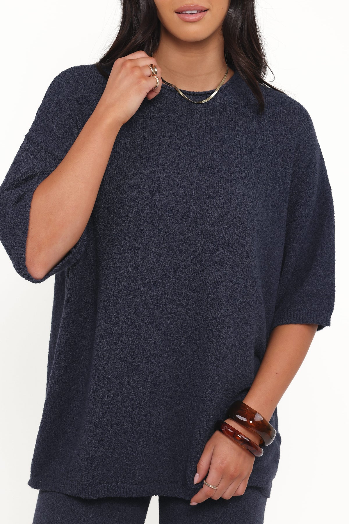 Ashby Knit Top in Navy – view 3 of 7