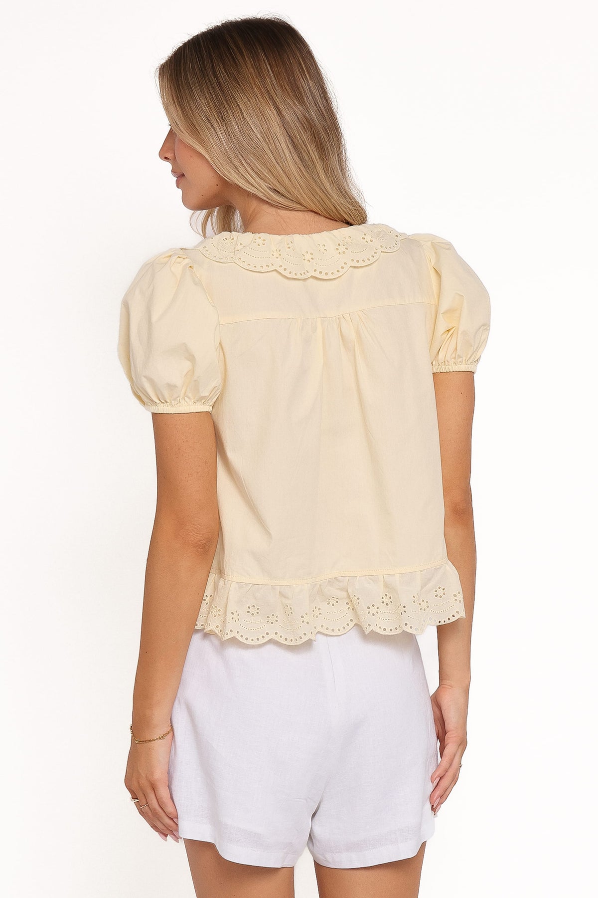 Aspen Tie Front Top in Mango – view 5 of 8