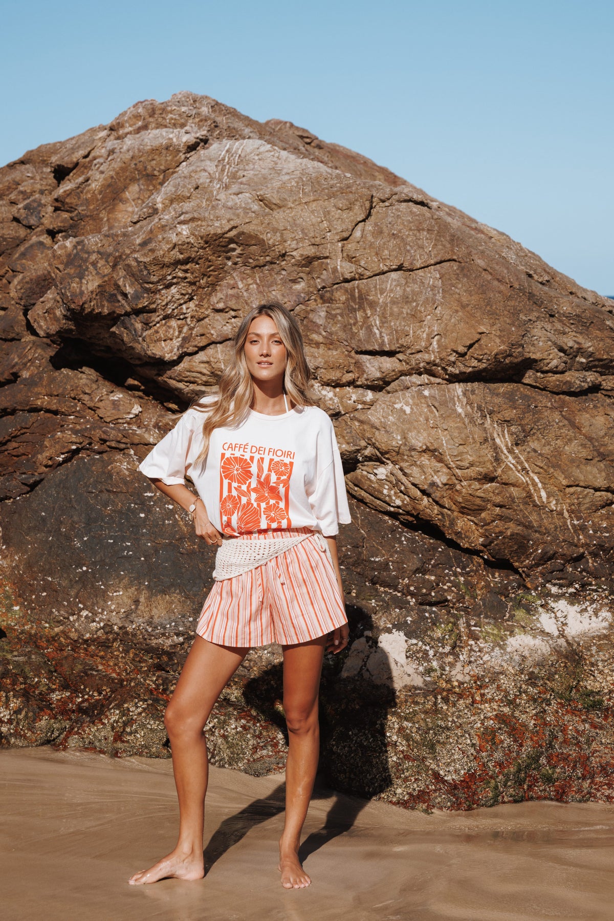 Caffe Dei Fiori Tee in Pink – view 1 of 8