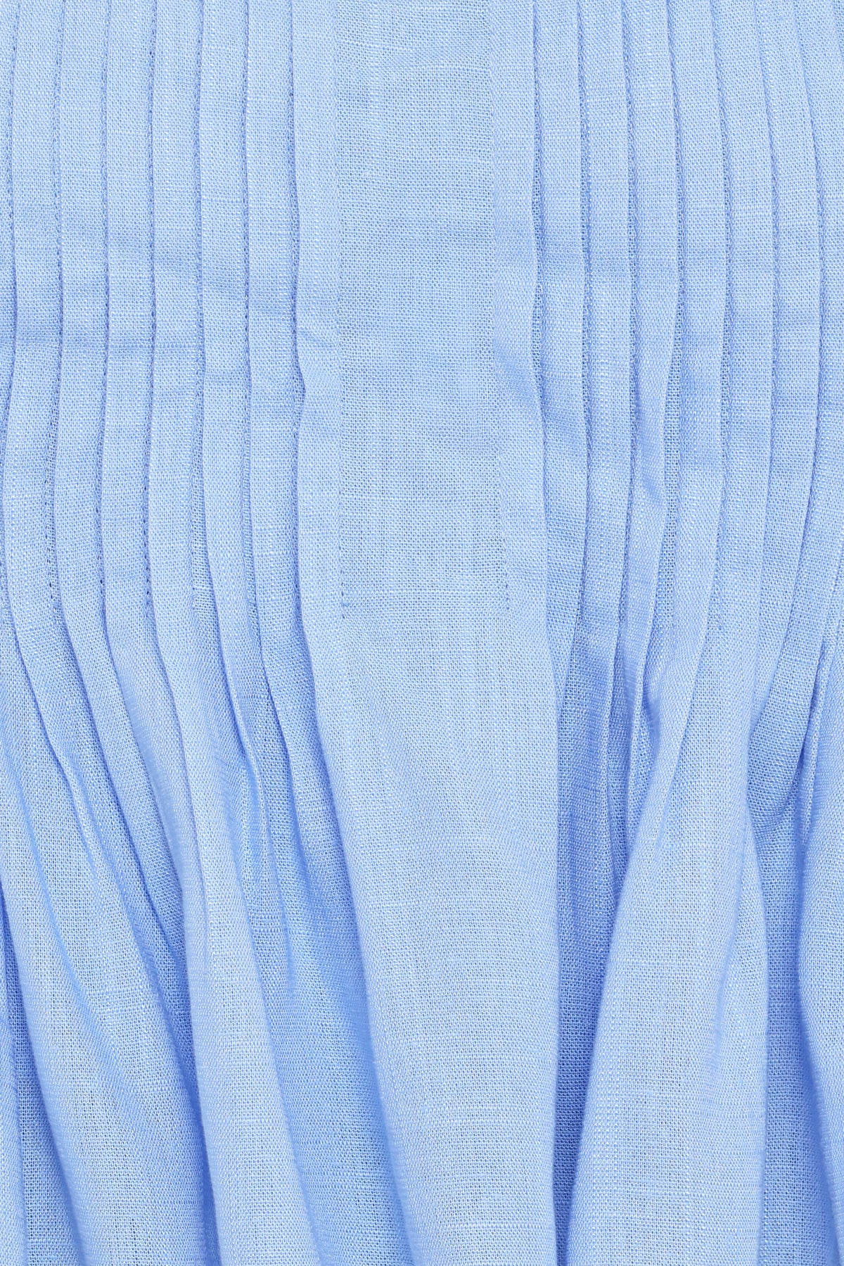 Cagnes Strapless Peplum Top in Blue – view 6 of 7